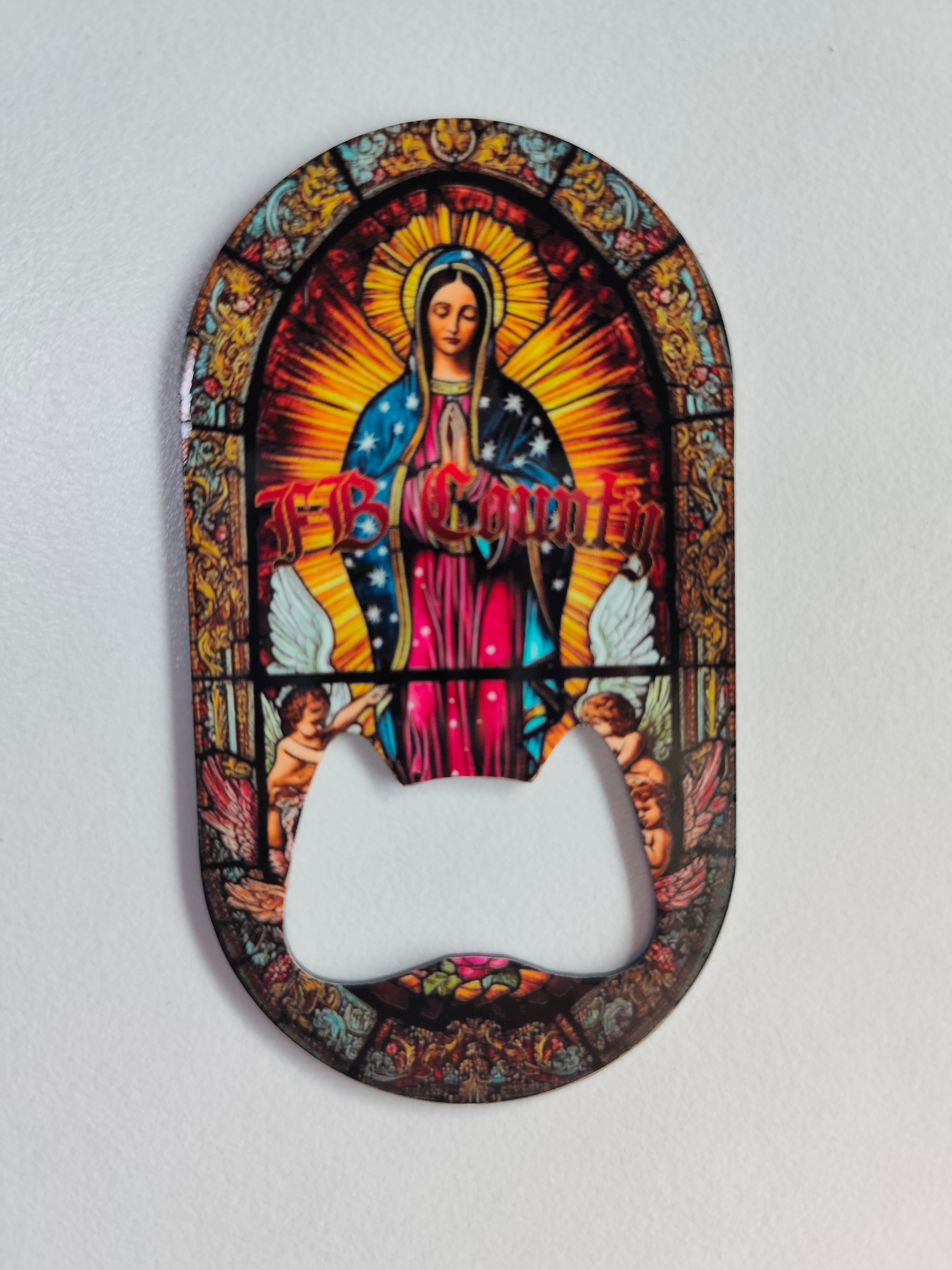 FB County Virgencita Bottle Opener