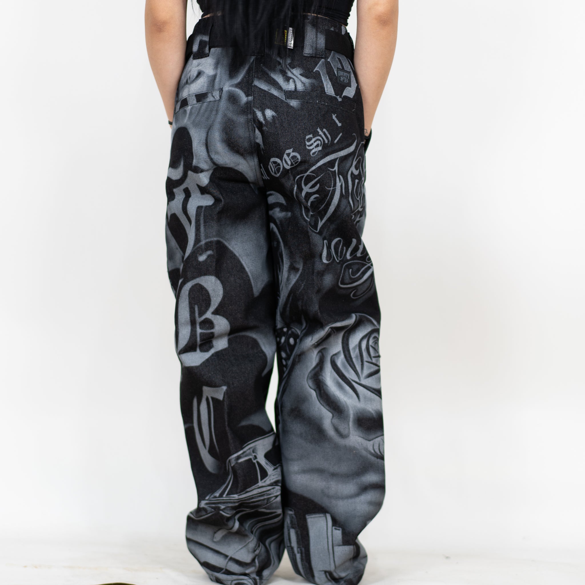 FB County Tatted Up Hard Denim Pants