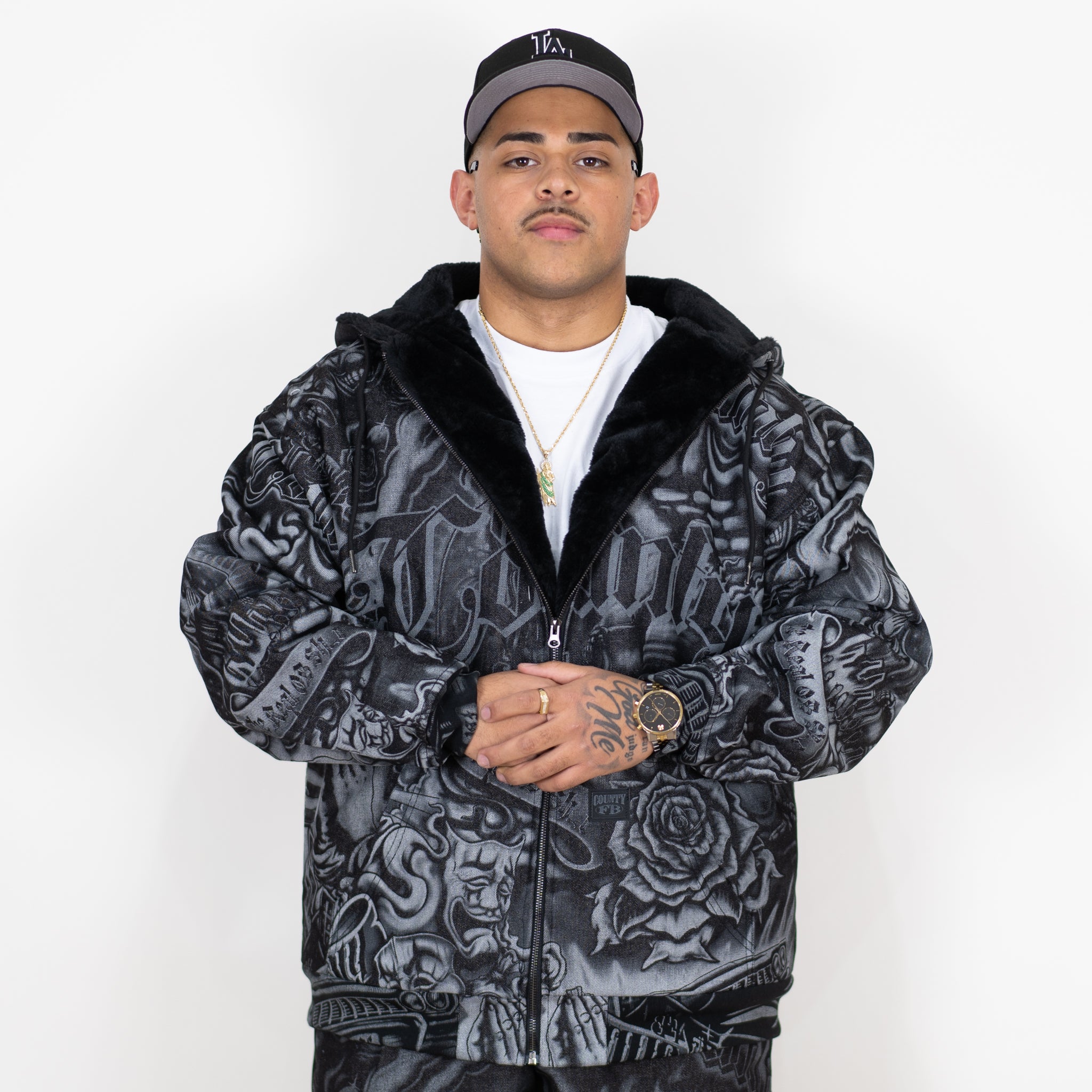 FB County Inked Up Cozy Denim Jacket