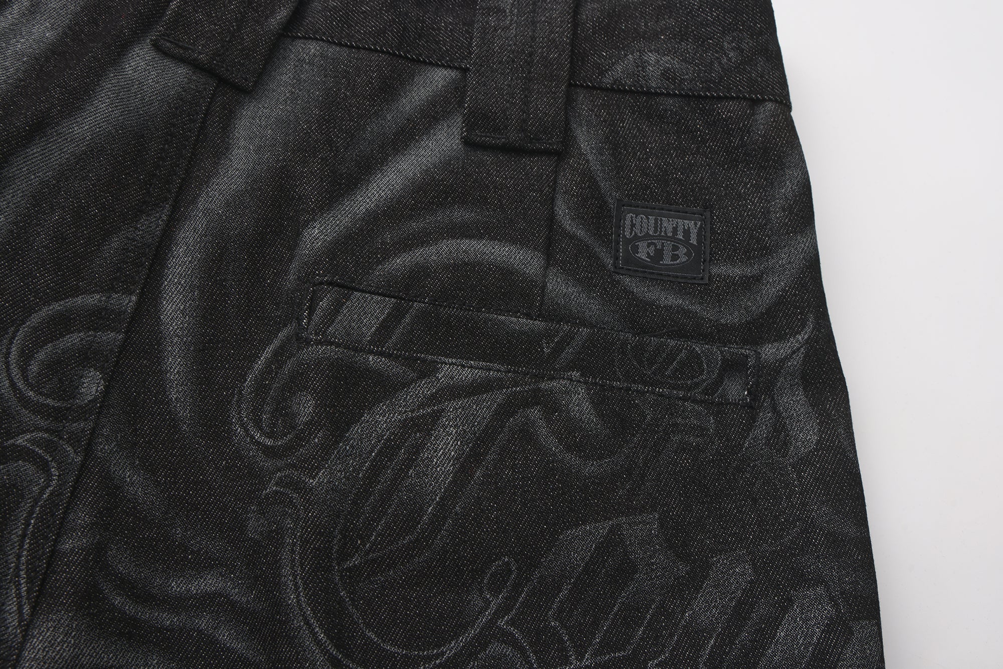 FB County Inked Up Hard Denim Pants