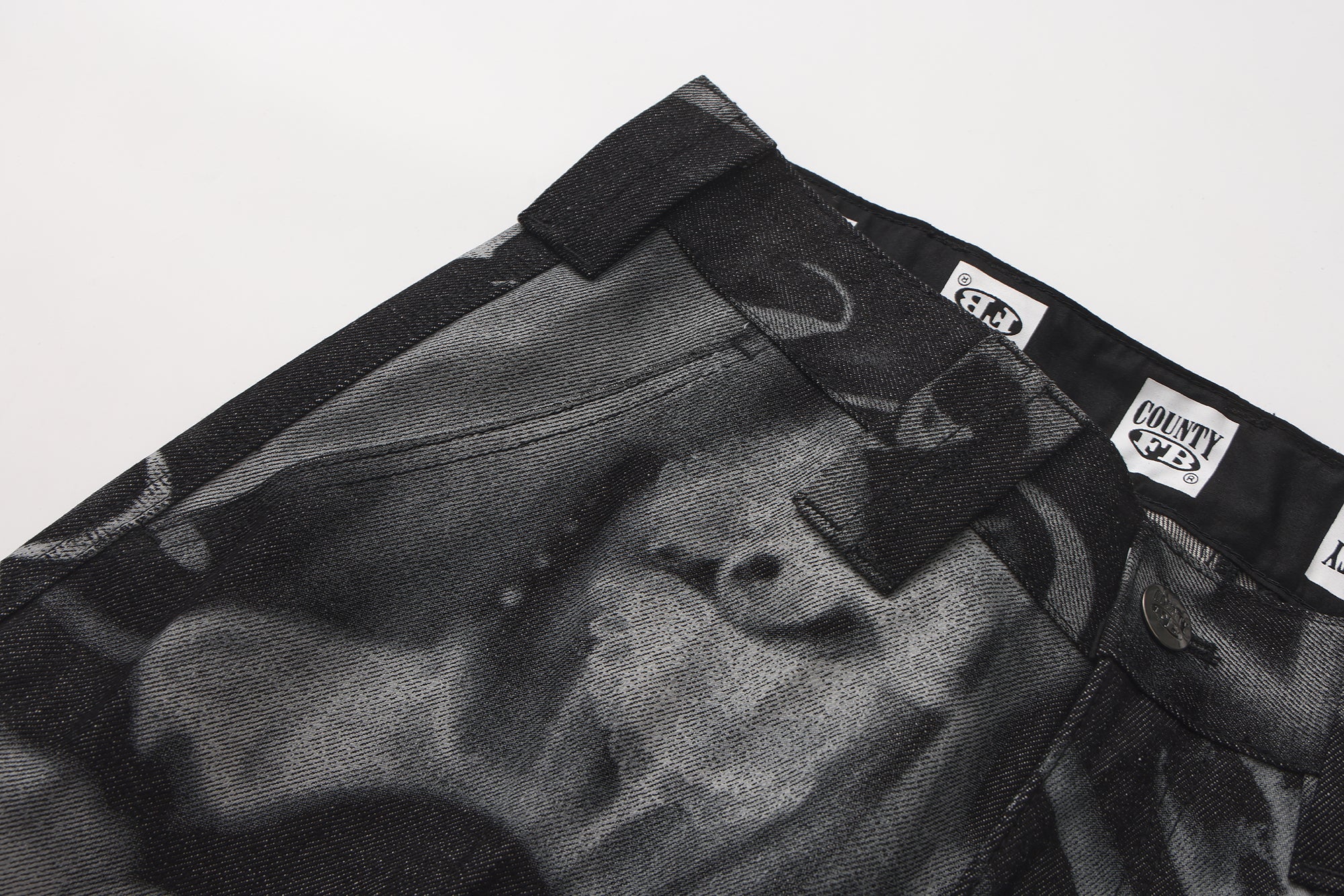 FB County Tatted Up Hard Denim Pants