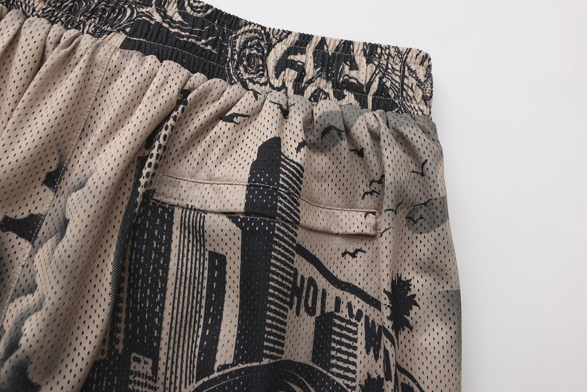 FB County Graffiti Mesh Shorts
