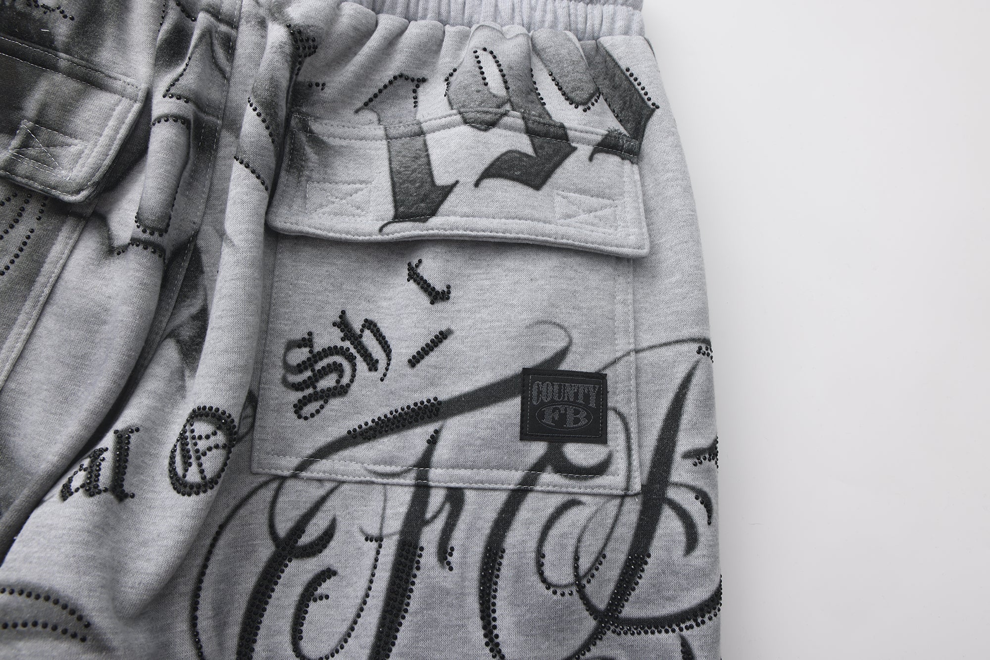 FB County Rhinestone Tatted Up Sweatpant