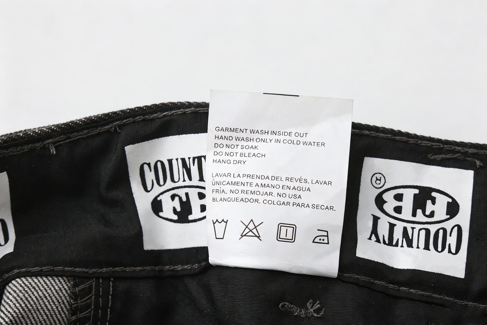 FB County Laser Printed Inked Up Hard Denim Shorts