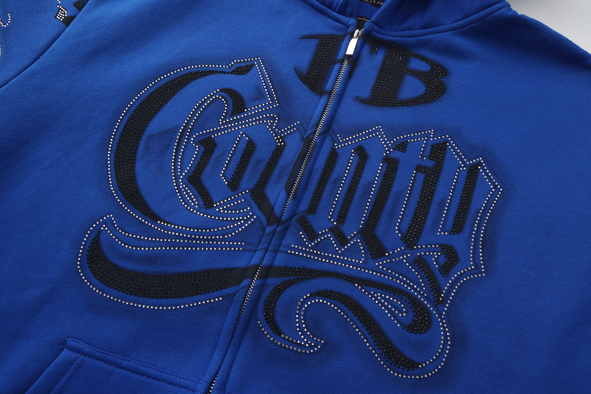 FB County Rhinestone Tatted Up Hoodie