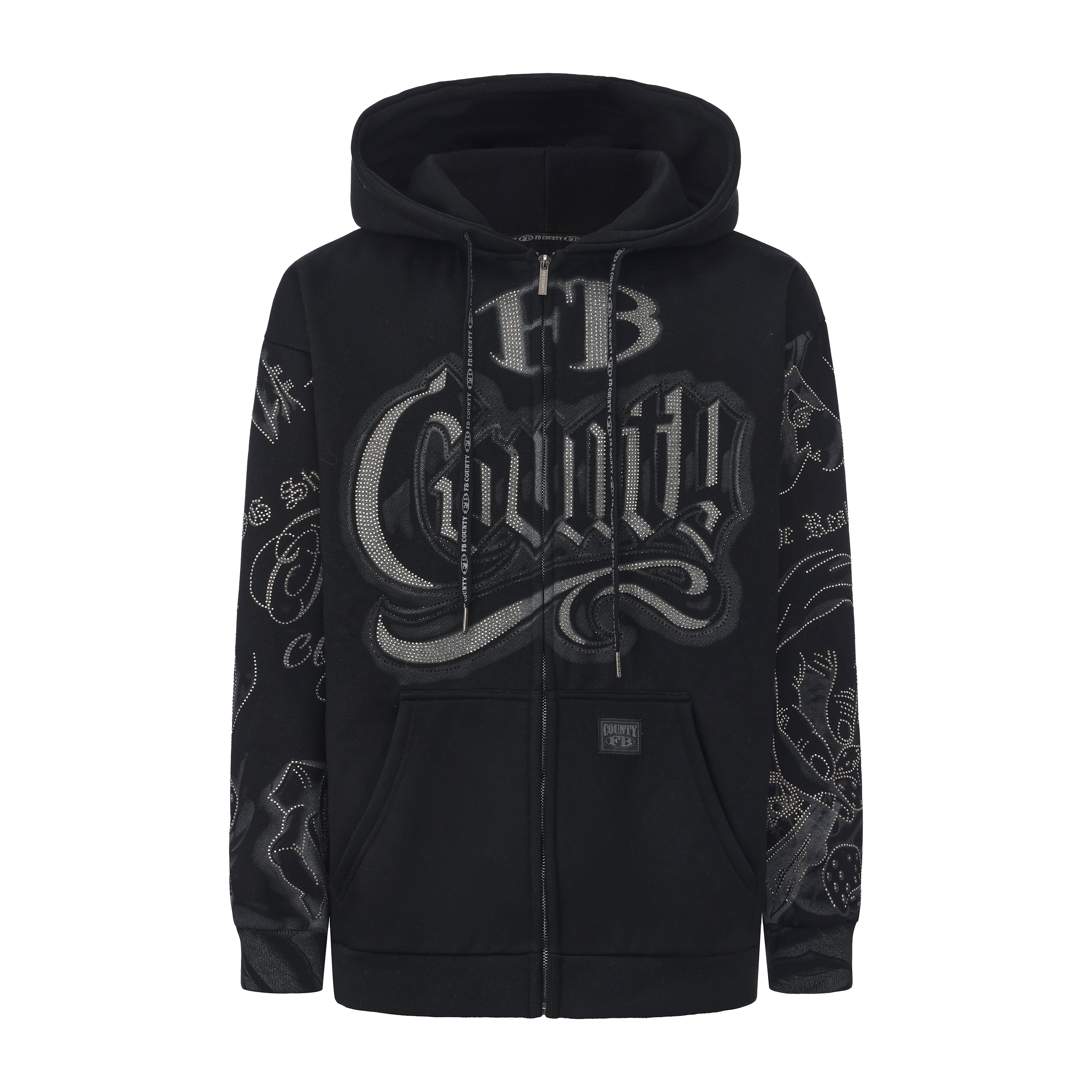 FB County Rhinestone Tatted Up Hoodie