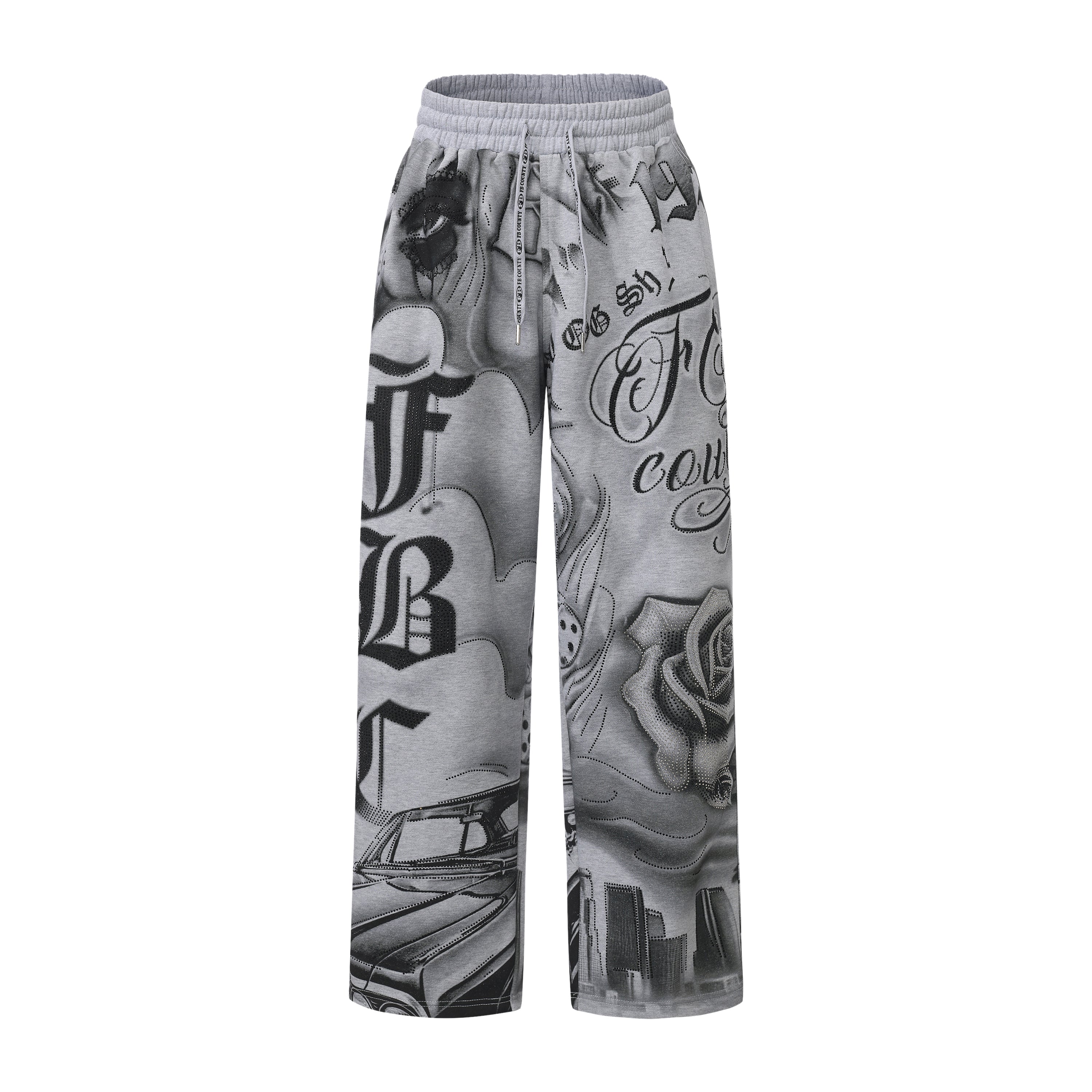 FB County Rhinestone Tatted Up Sweatpant