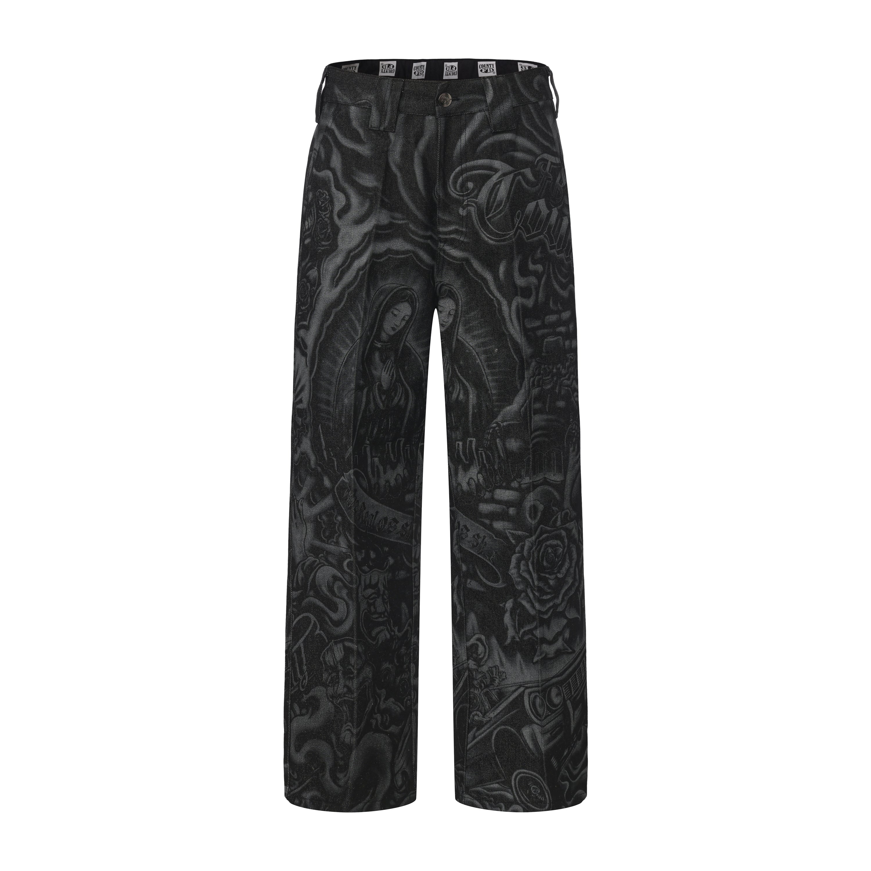 FB County Inked Up Hard Denim Pants