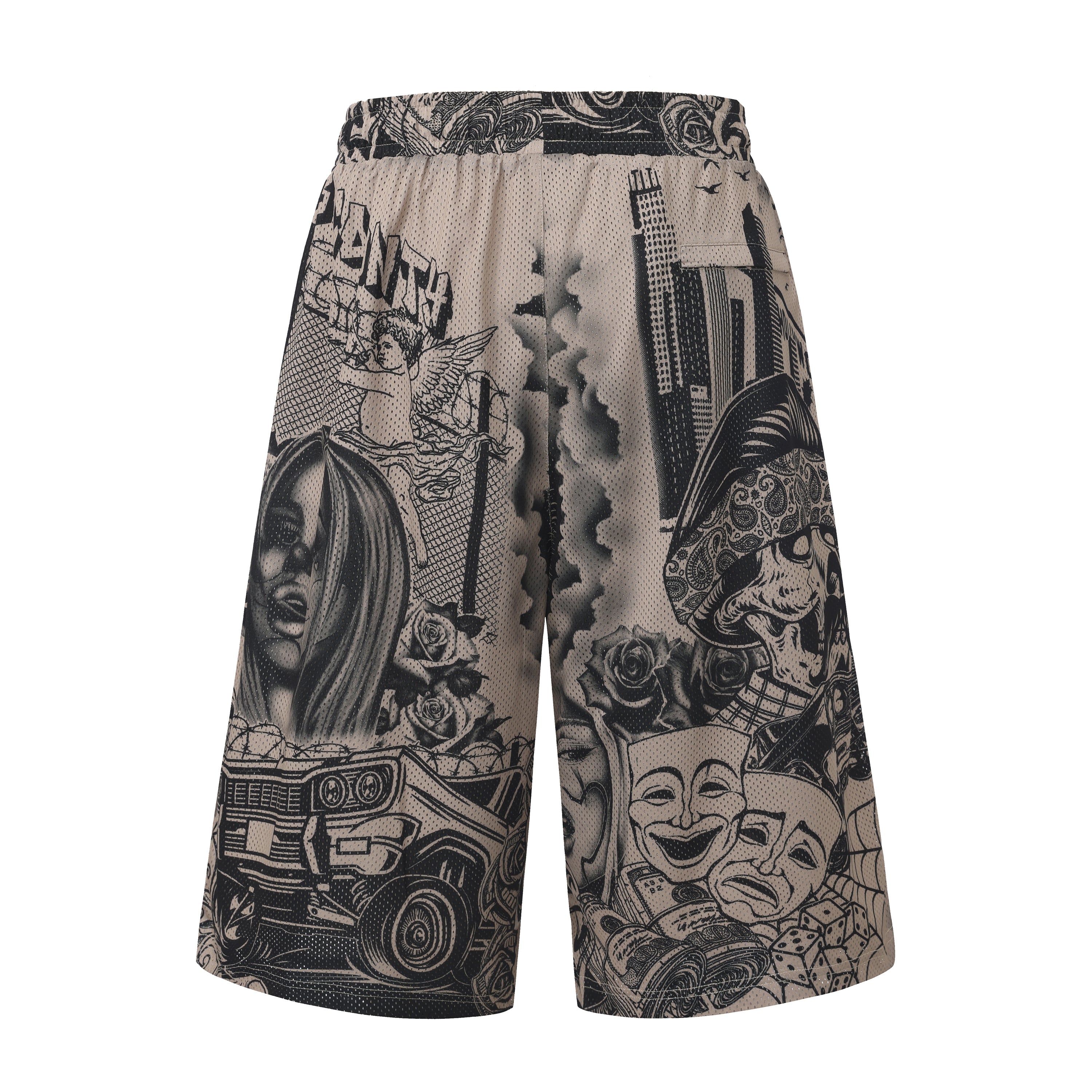 FB County Graffiti Mesh Shorts