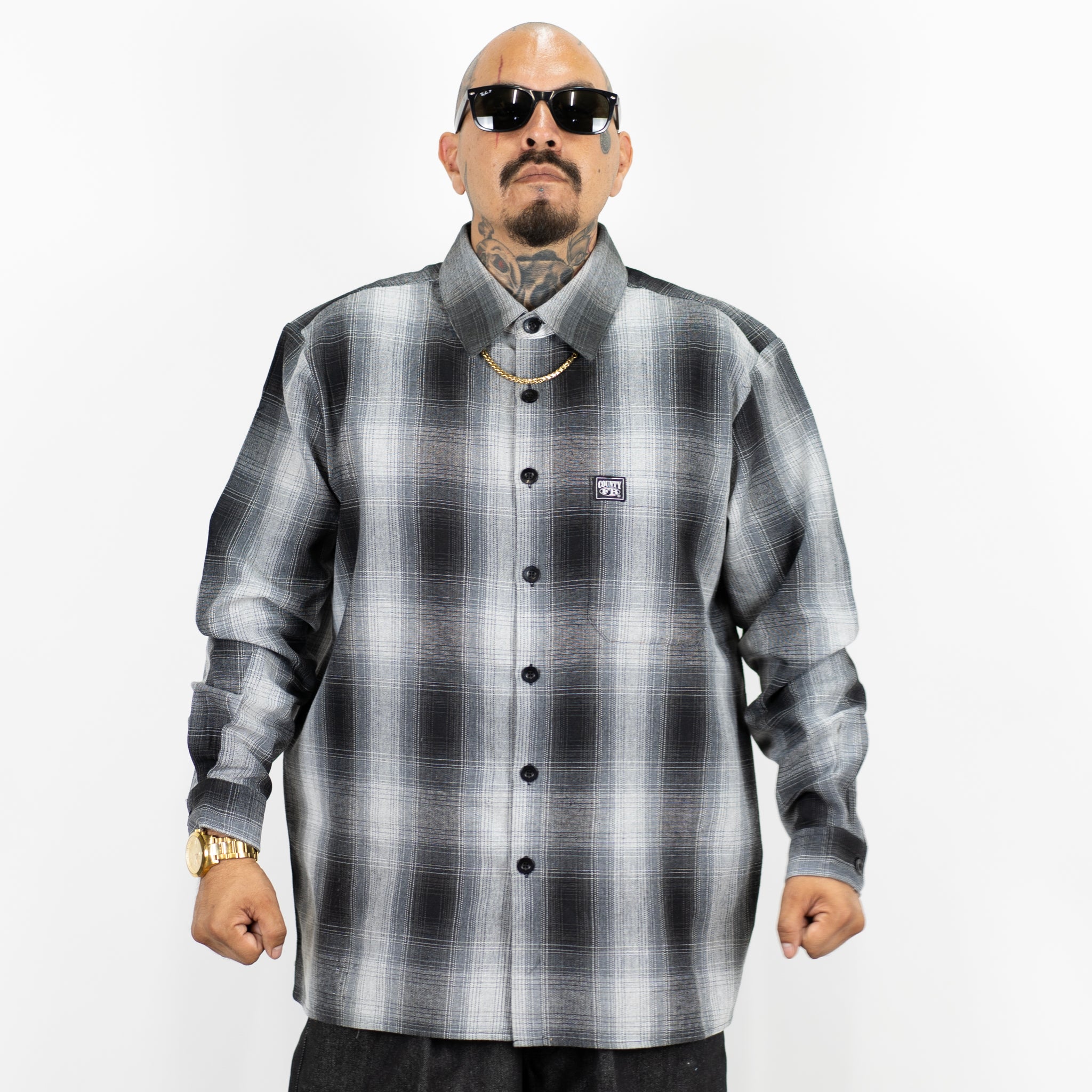 FB County Long Sleeve Checker Flannel Shirt - Big & Tall Sizes