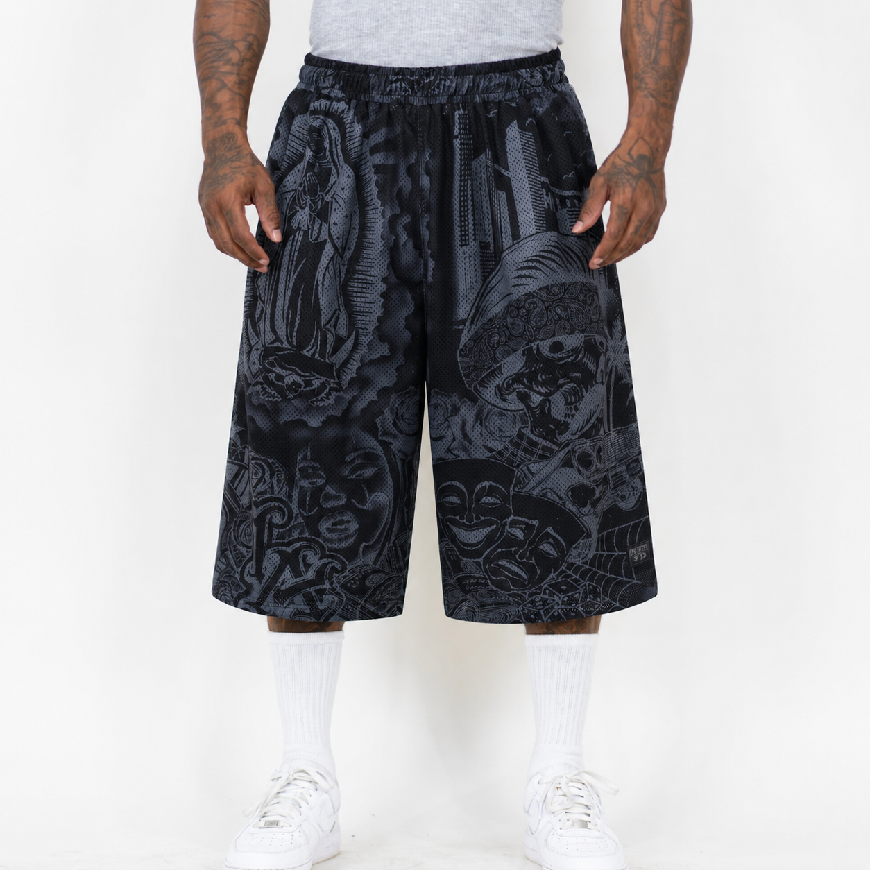 FB County Graffiti Mesh Shorts