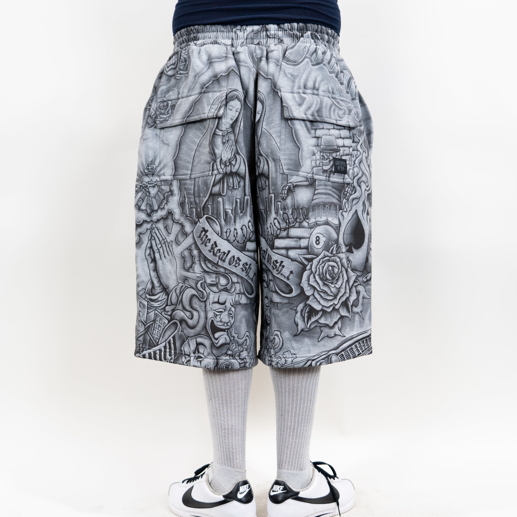 FB County Inked Up Baggy Fleece Shorts