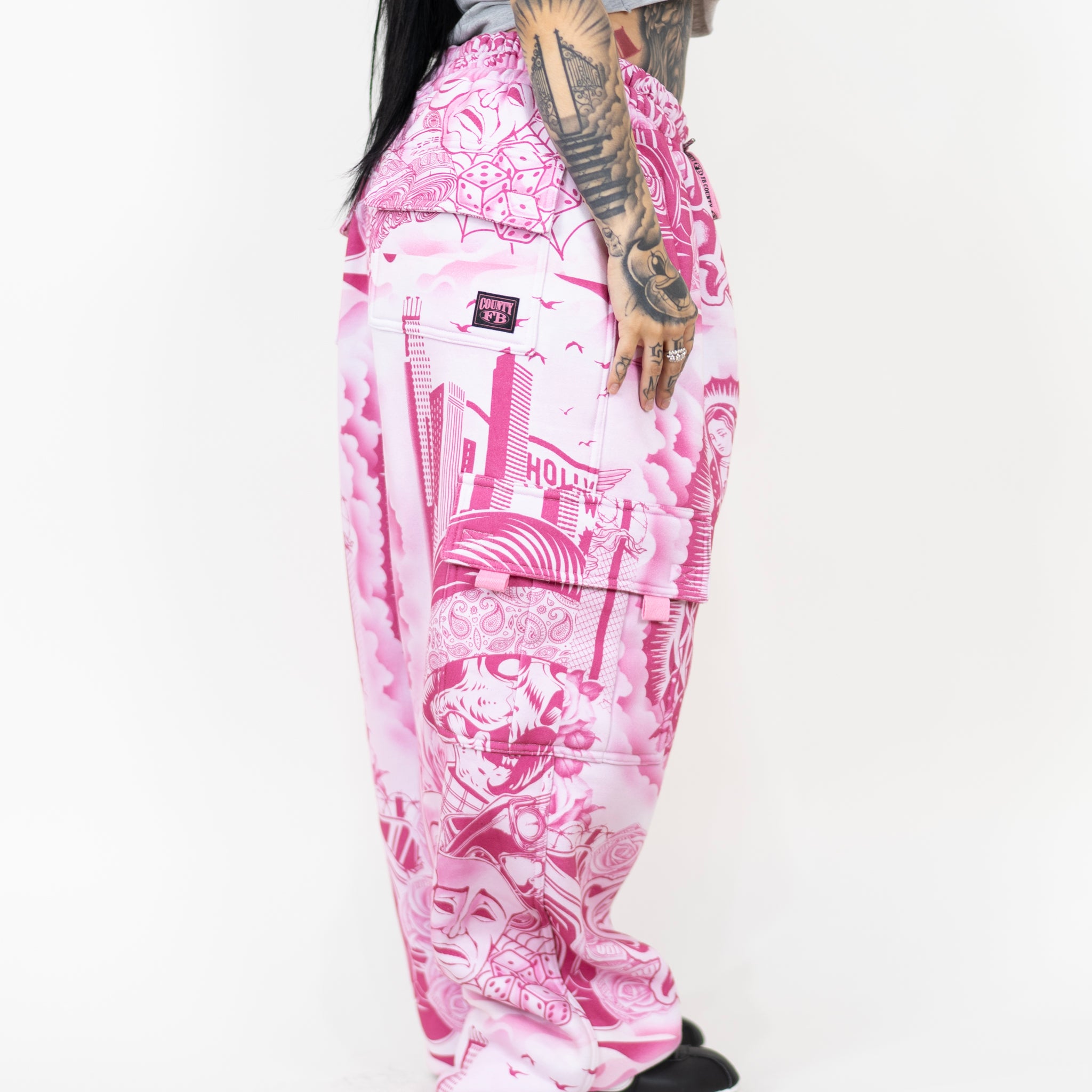 FB County Tatted Graffiti Sweatpant