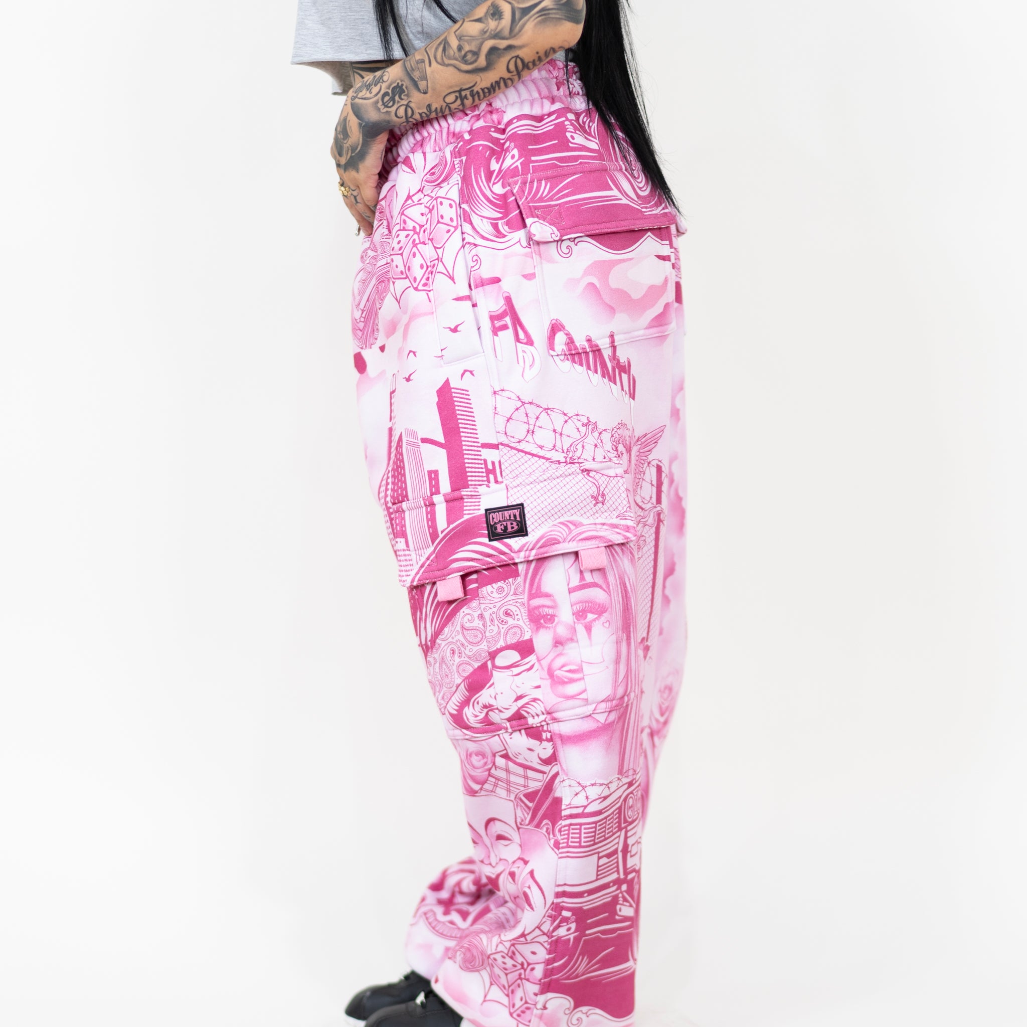 FB County Tatted Graffiti Sweatpant