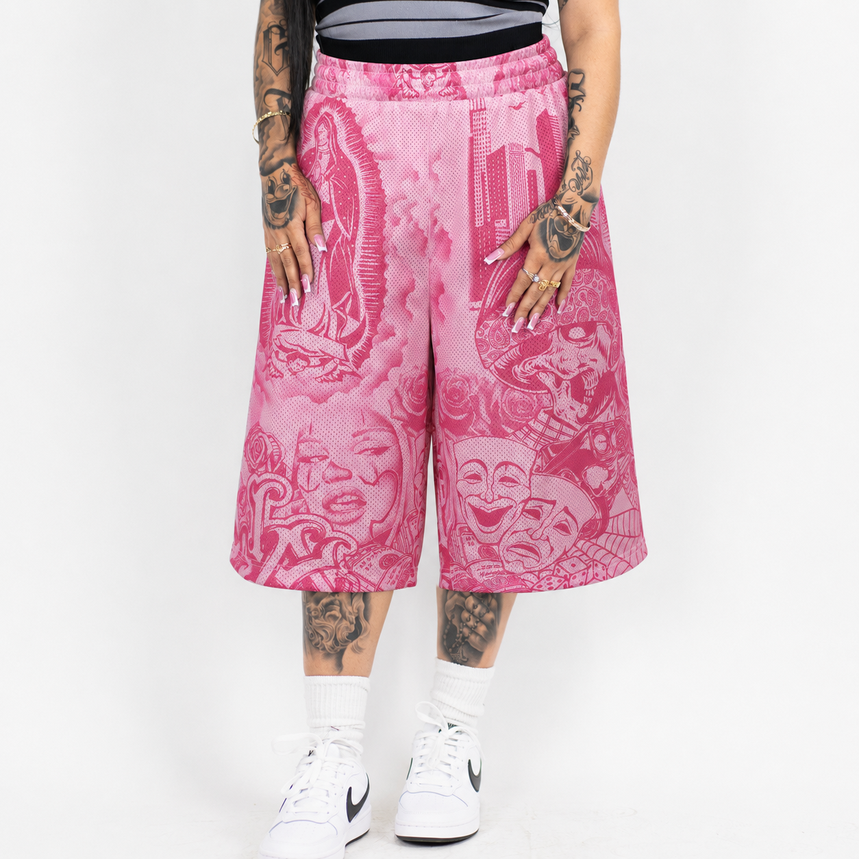FB County Graffiti Mesh Shorts