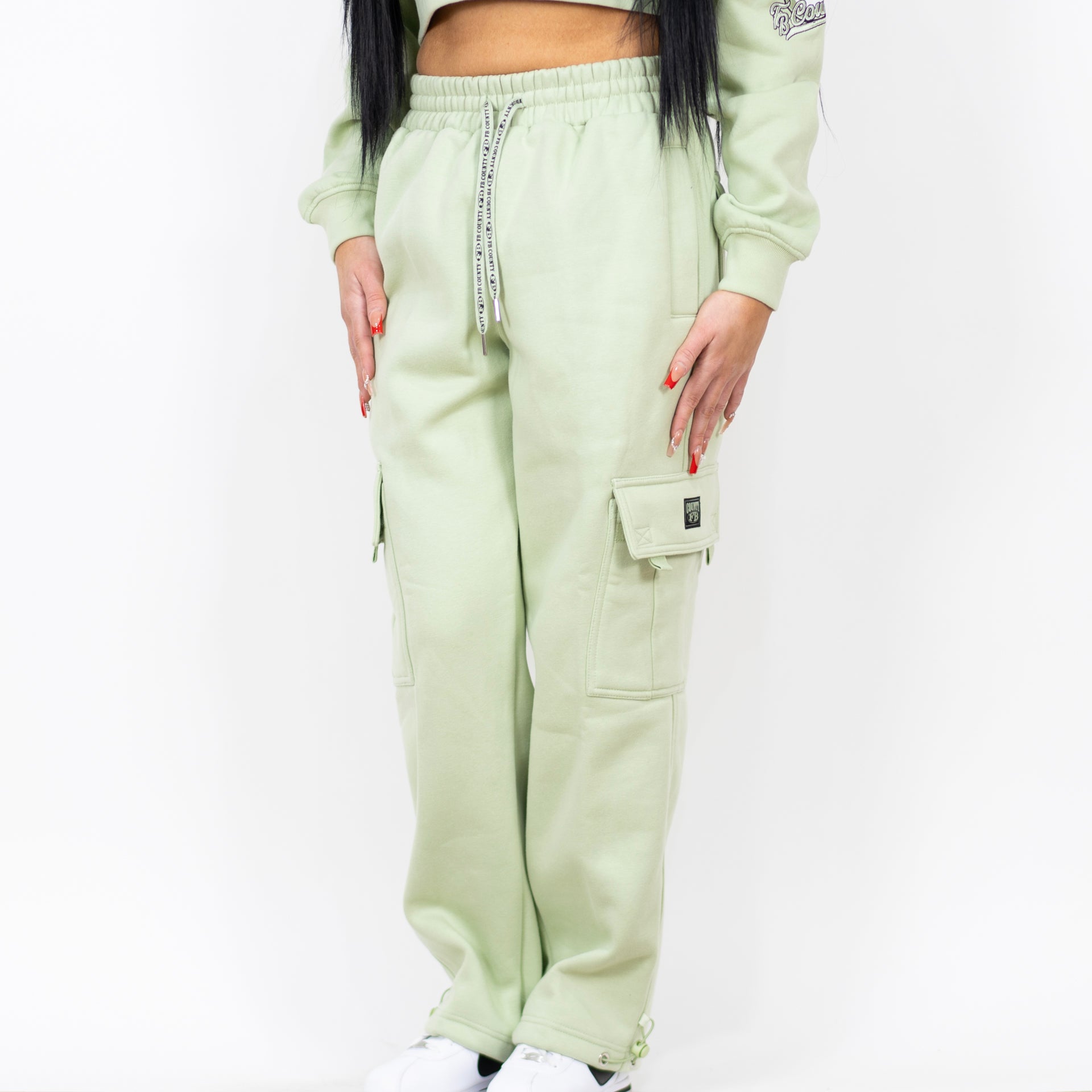FB County Heavyweight Baggy Cargo Sweatpants