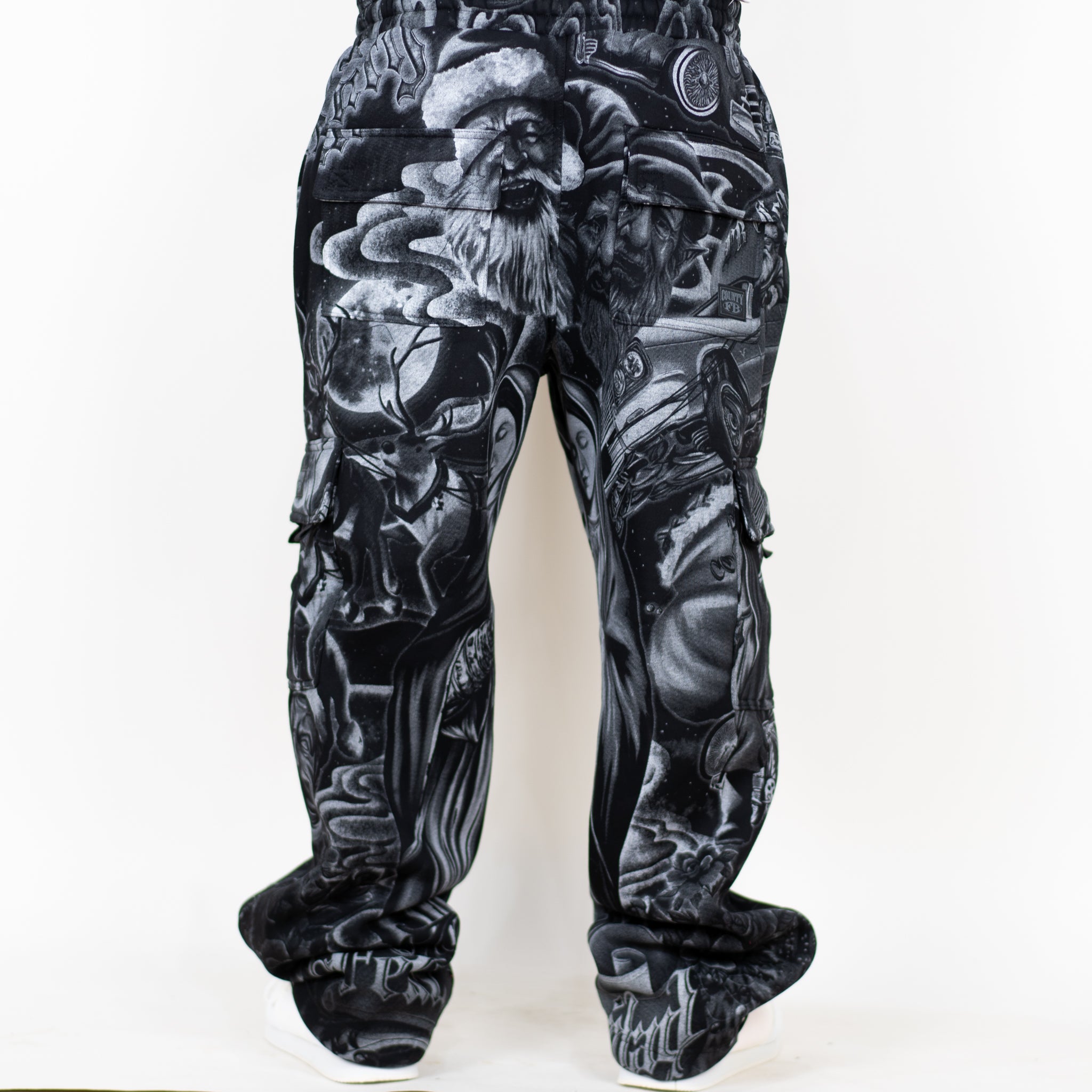 FB County Black Santa'd Up Sweatpants