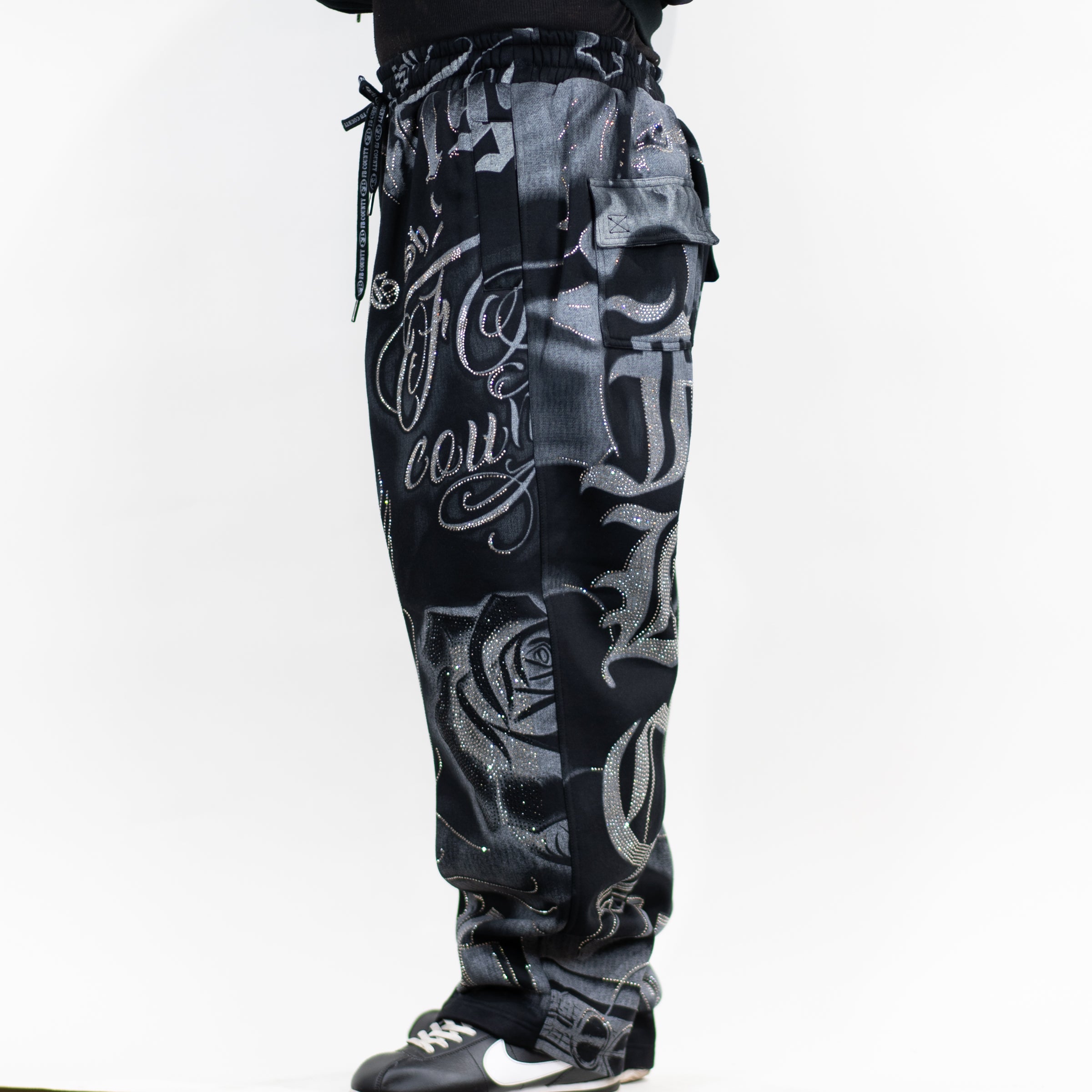 FB County Rhinestone Tatted Up Sweatpant