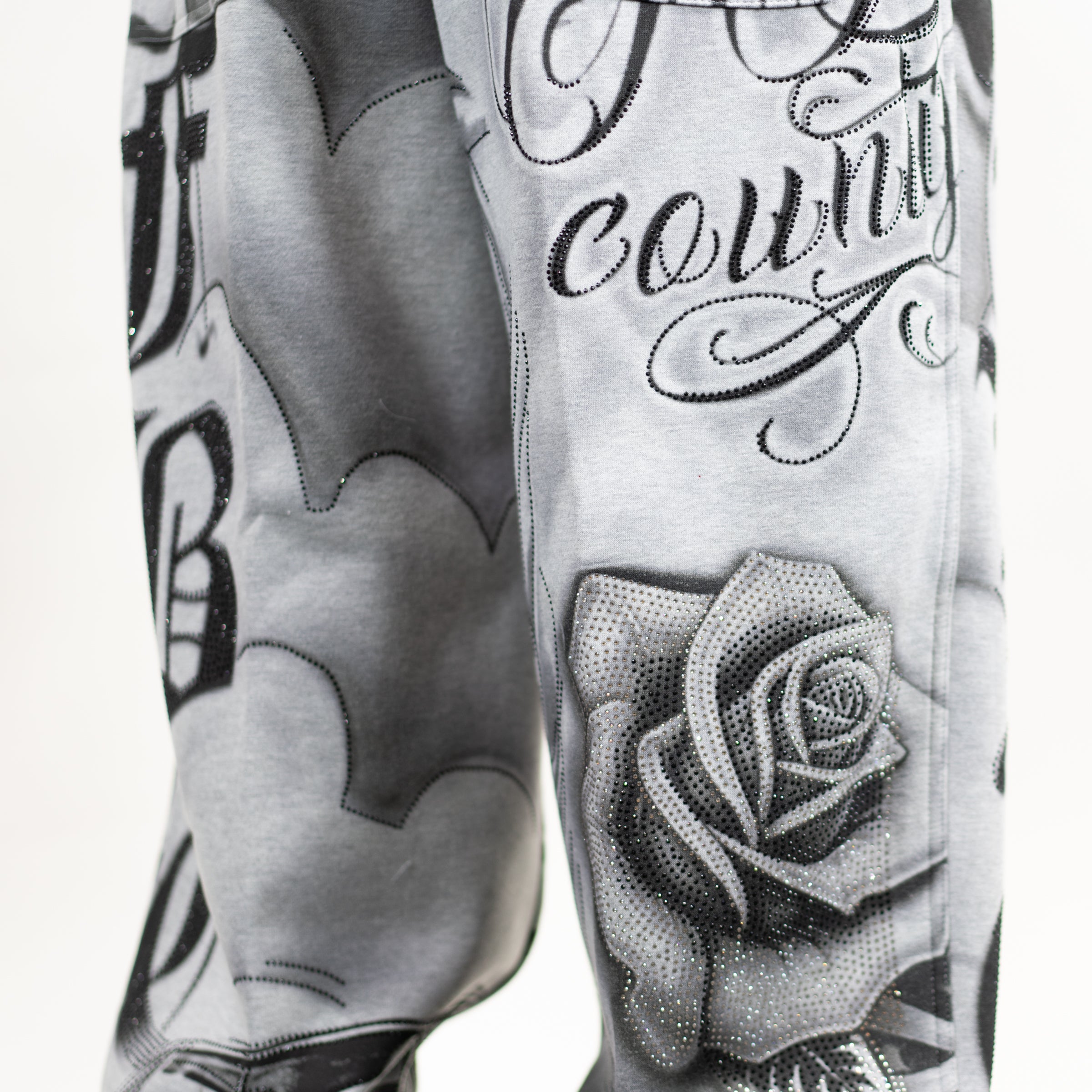 FB County Rhinestone Tatted Up Sweatpant