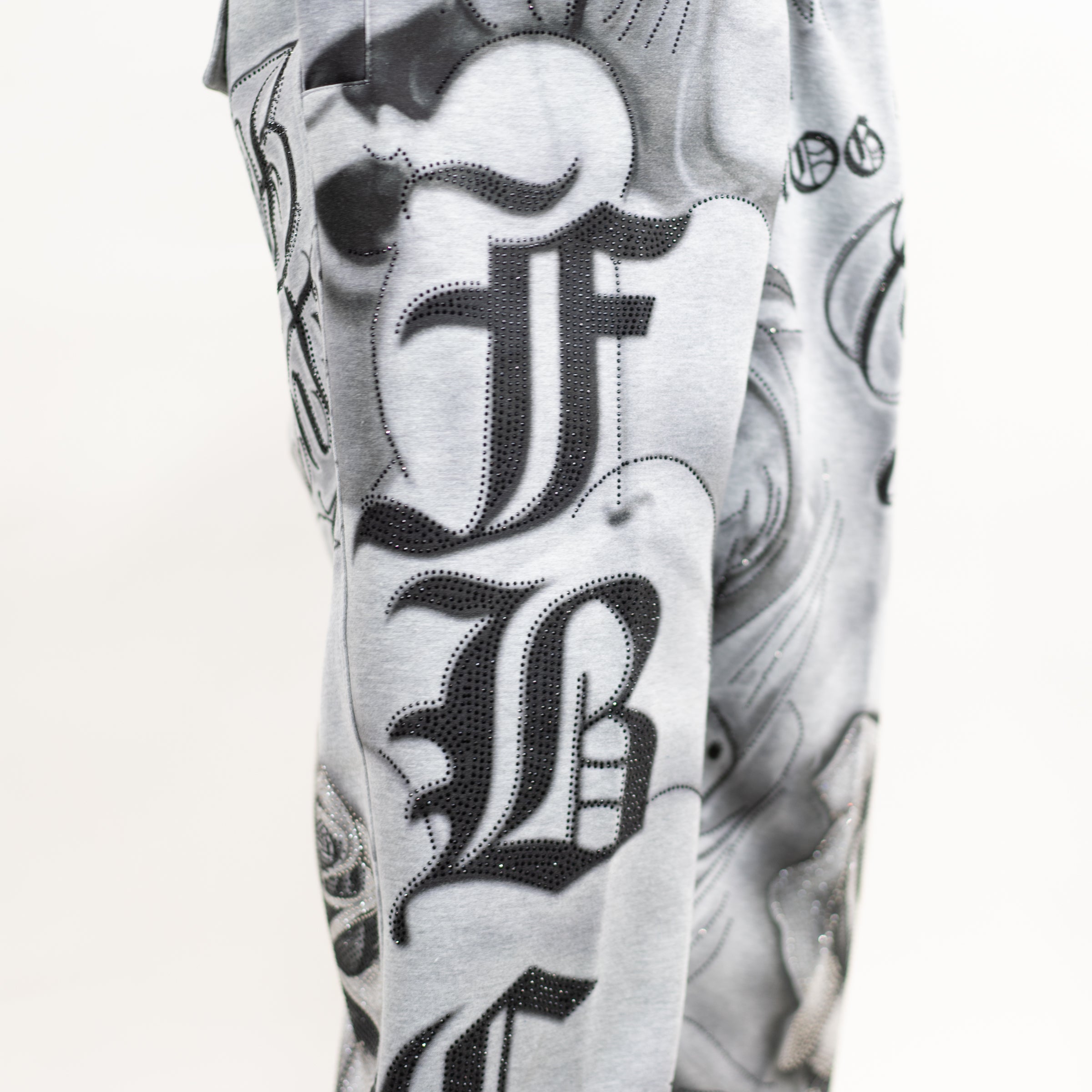 FB County Rhinestone Tatted Up Sweatpant