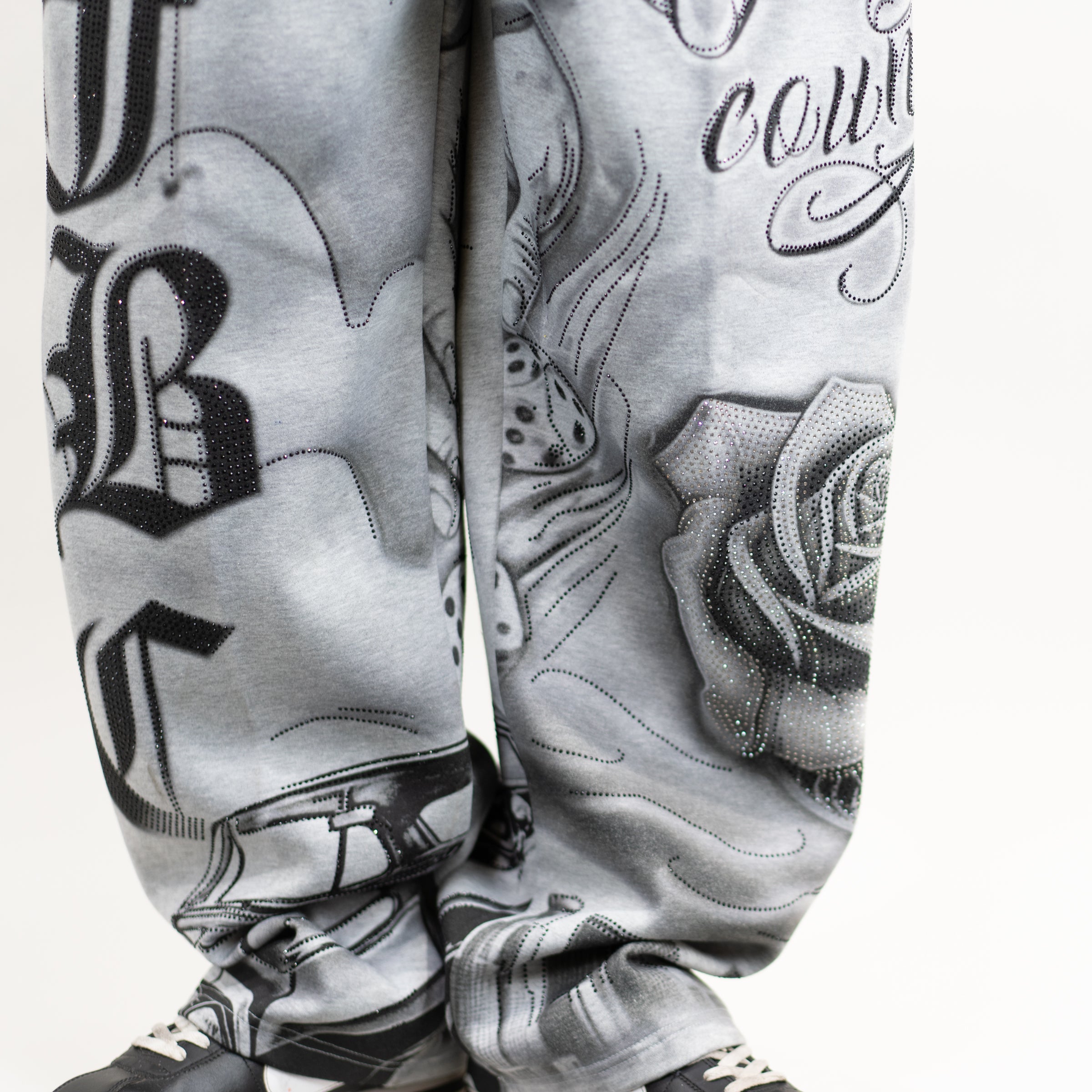 FB County Rhinestone Tatted Up Sweatpant