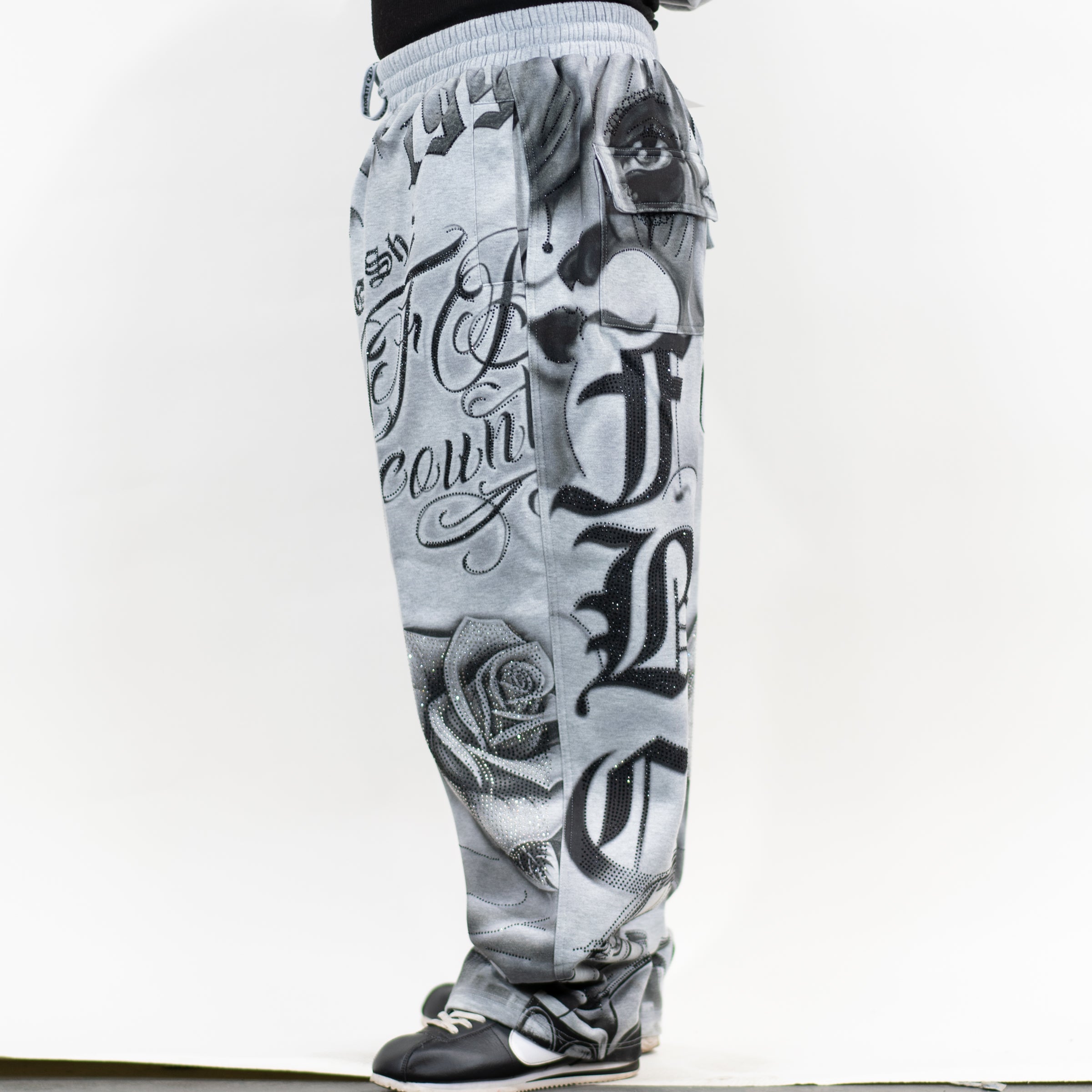 FB County Rhinestone Tatted Up Sweatpant