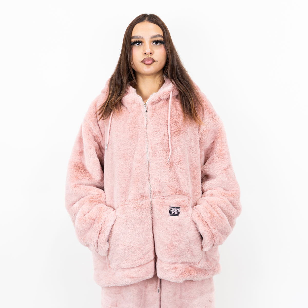 FB County Teddy Bear Zip-Up Hoodie