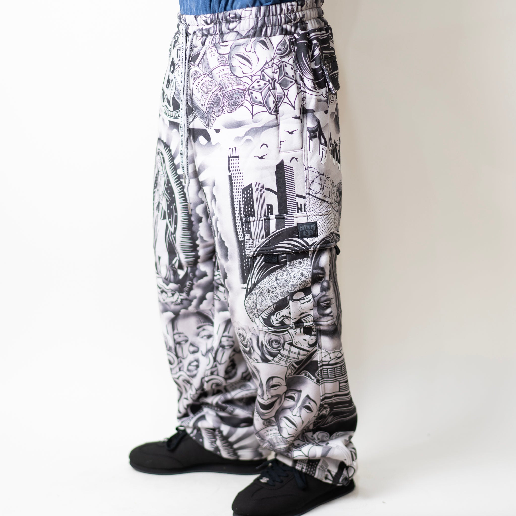 FB County Tatted Graffiti Sweatpant