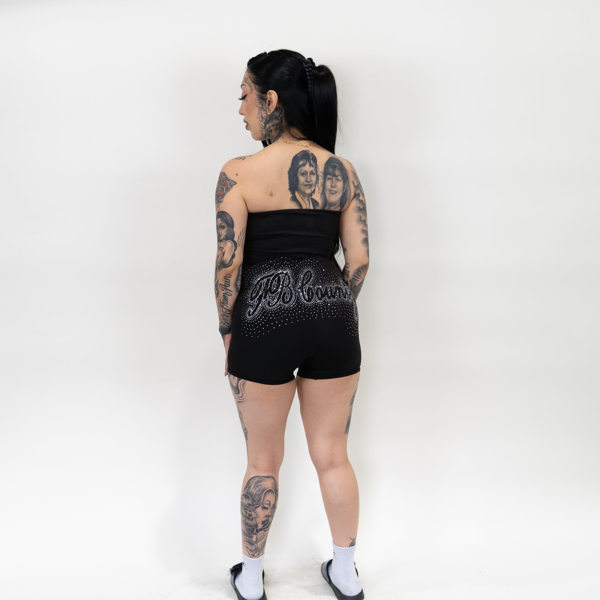 FB County Rhinestone Romper