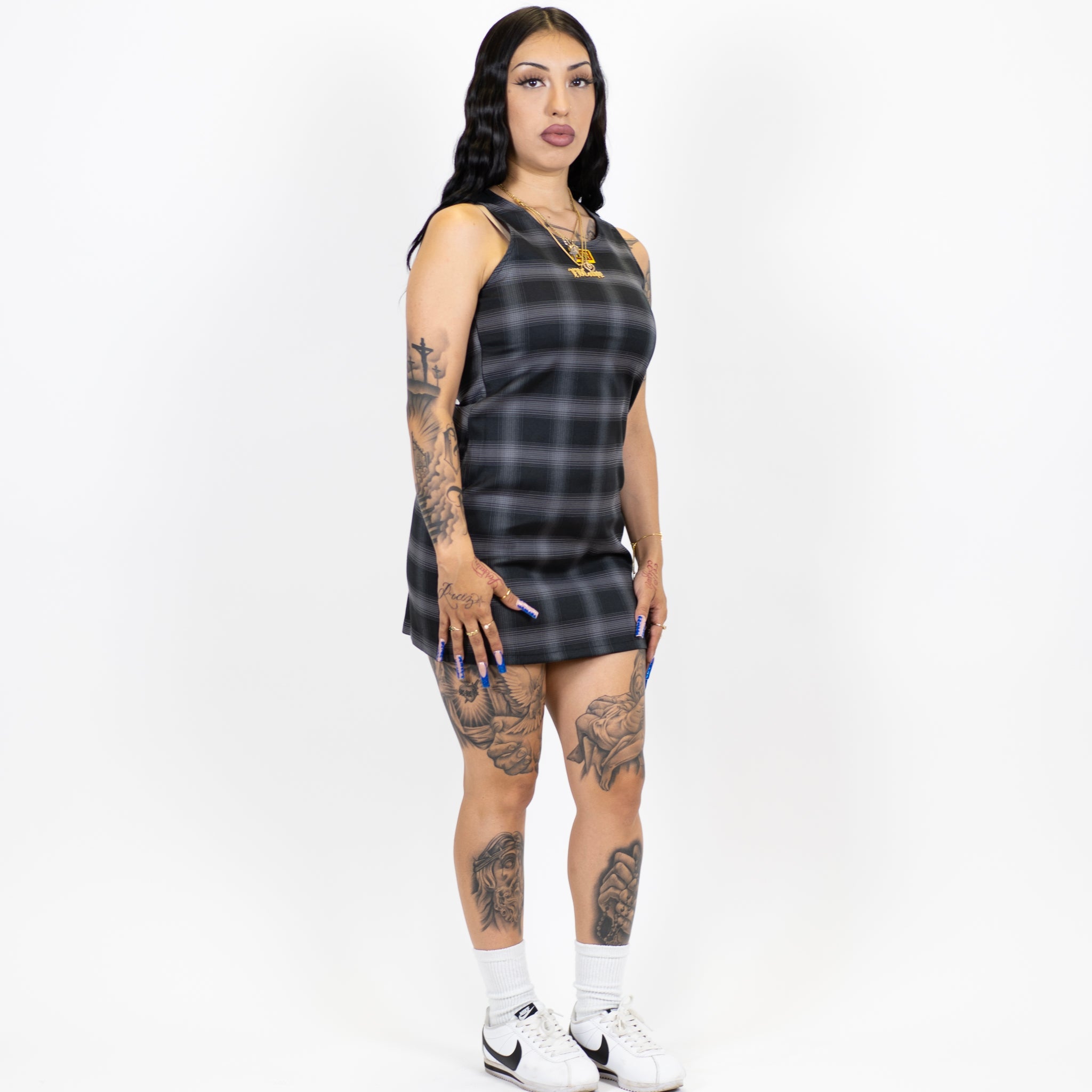 FB County Flannel Mini Dress