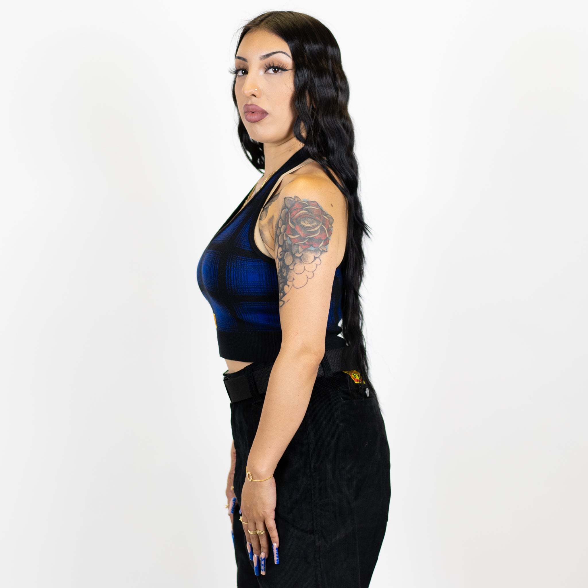 FB County Flannel Halter Top