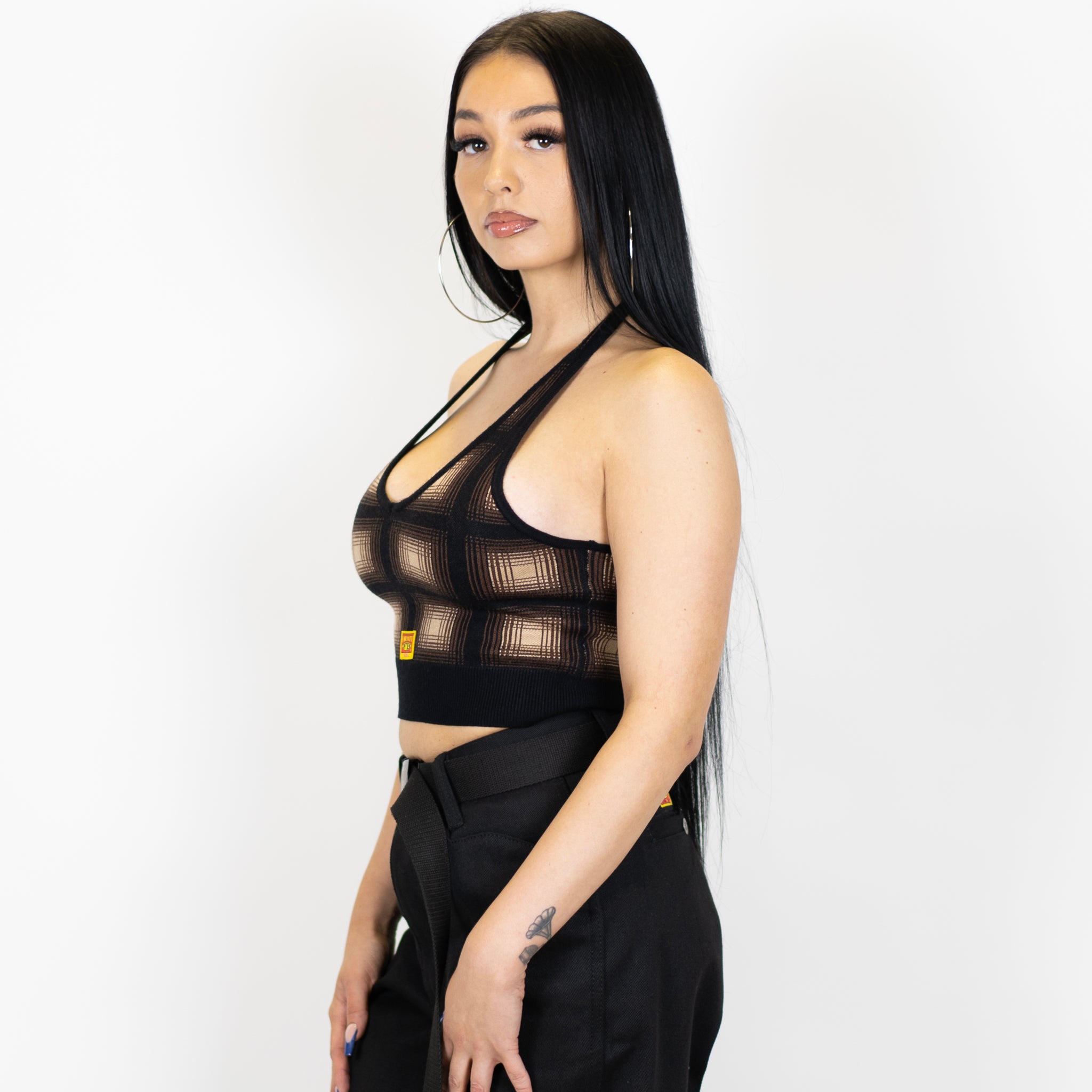 FB County Flannel Halter Top