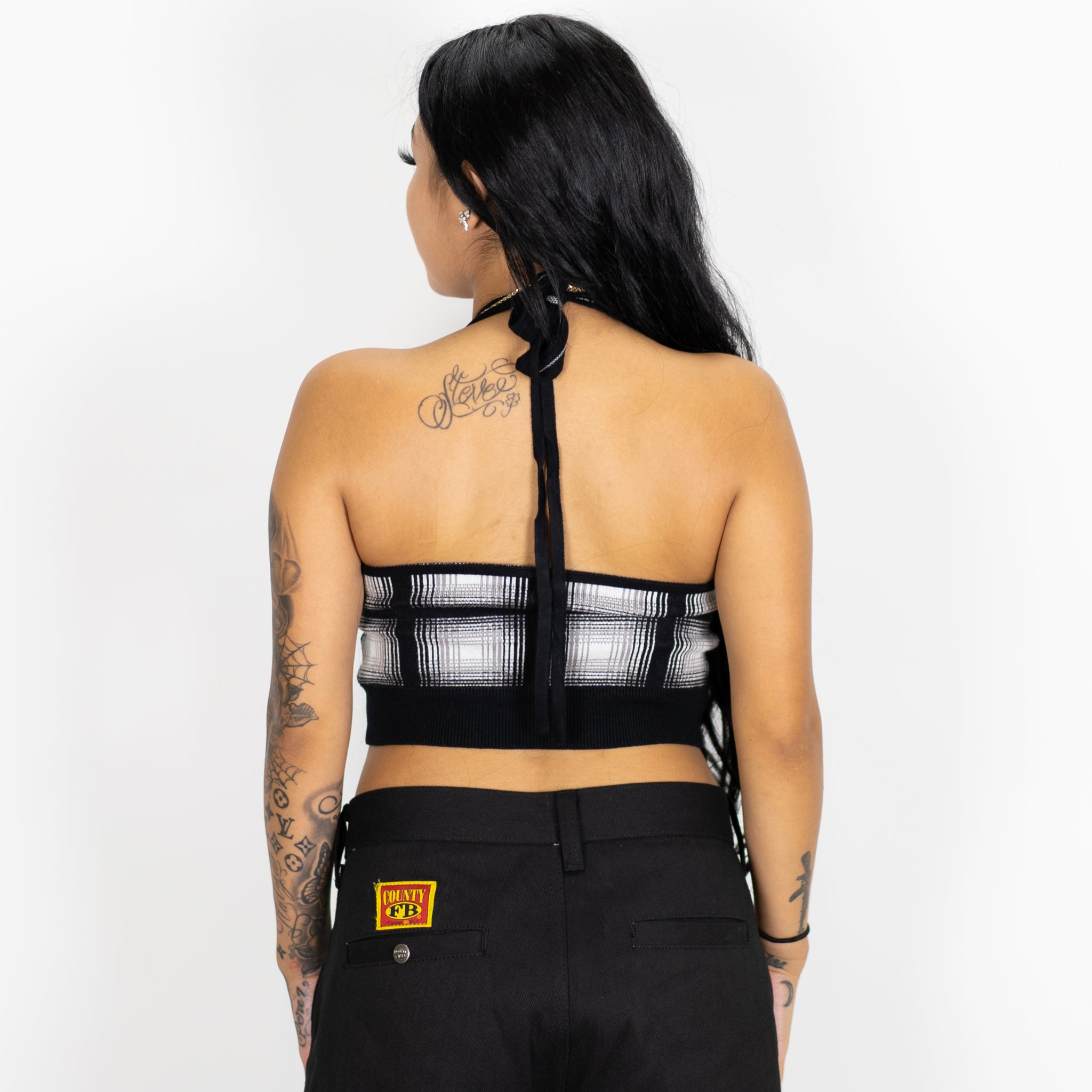 FB County Flannel Halter Top