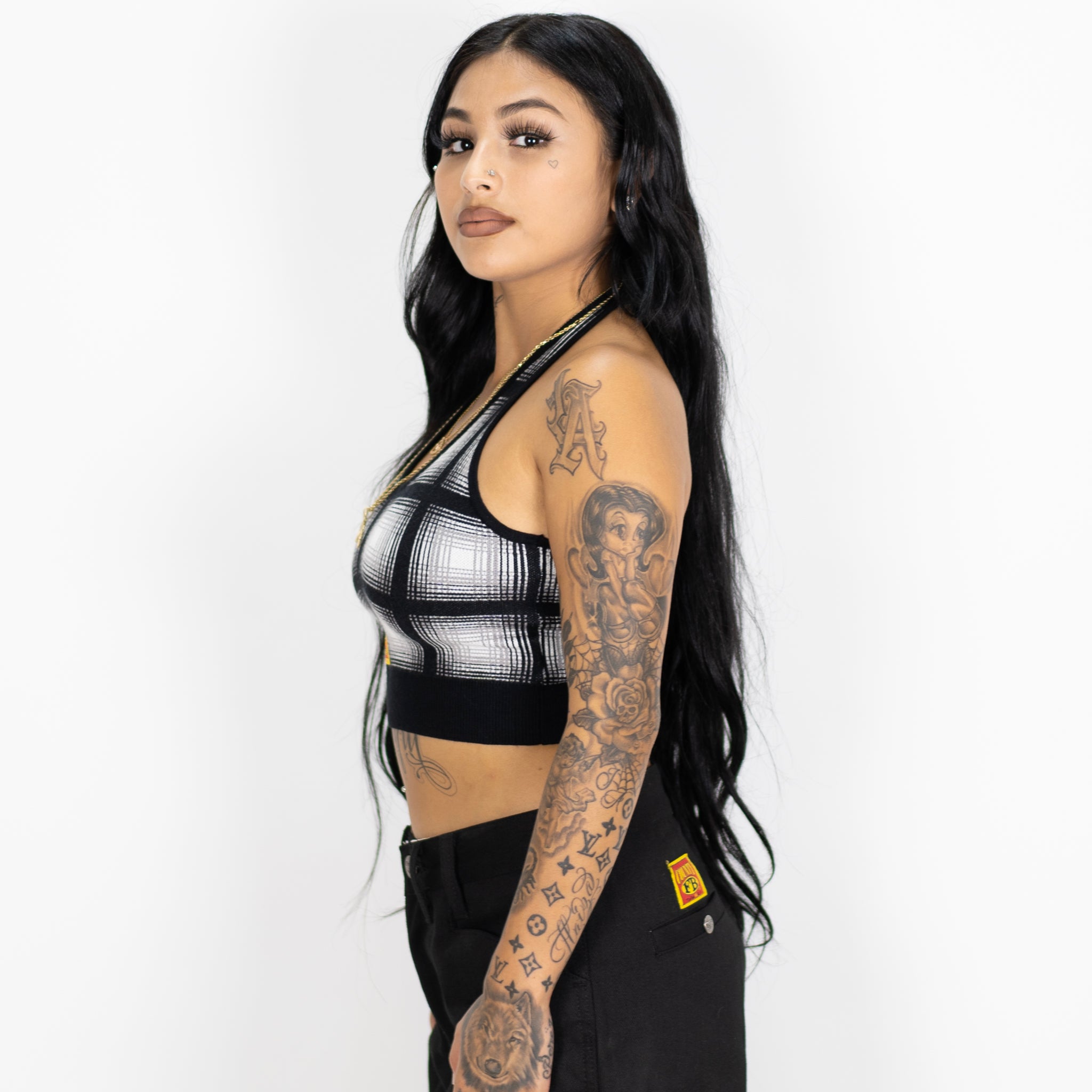 FB County Flannel Halter Top