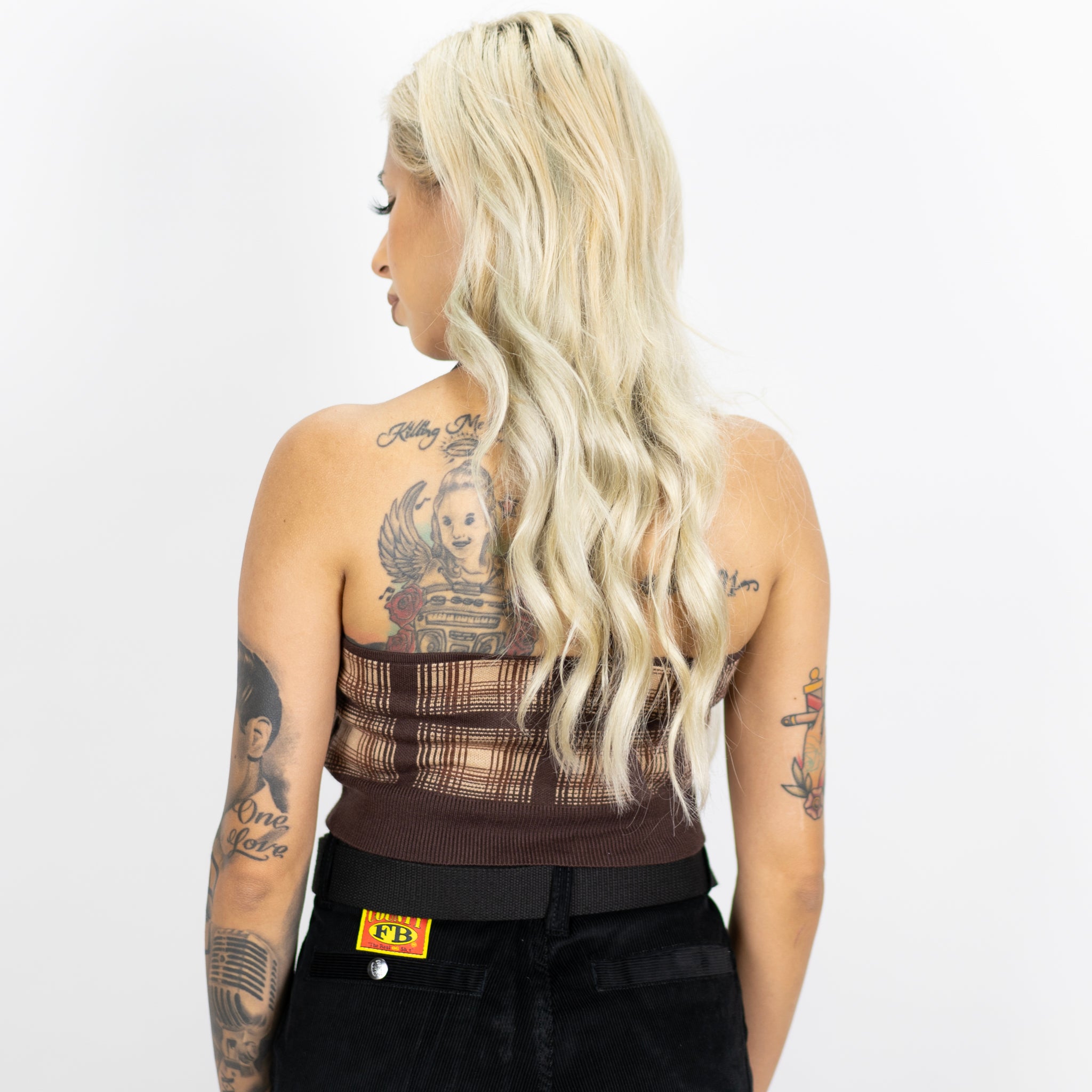 FB County Flannel Halter Top