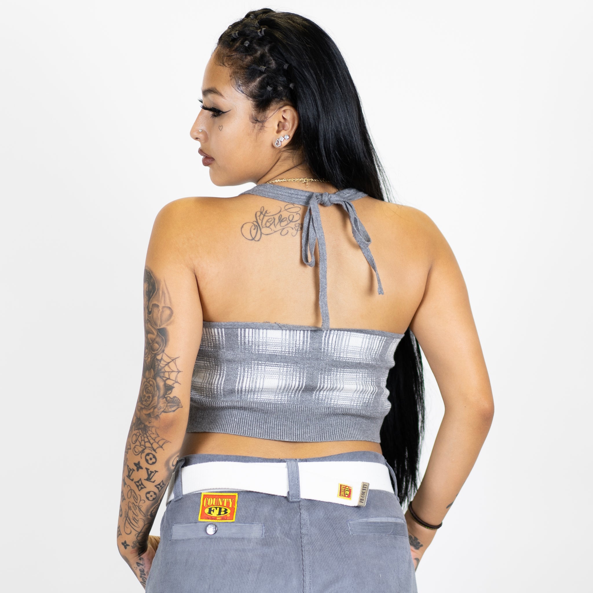 FB County Flannel Halter Top