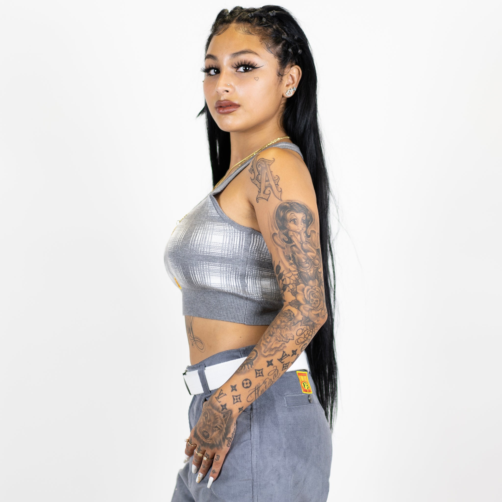 FB County Flannel Halter Top