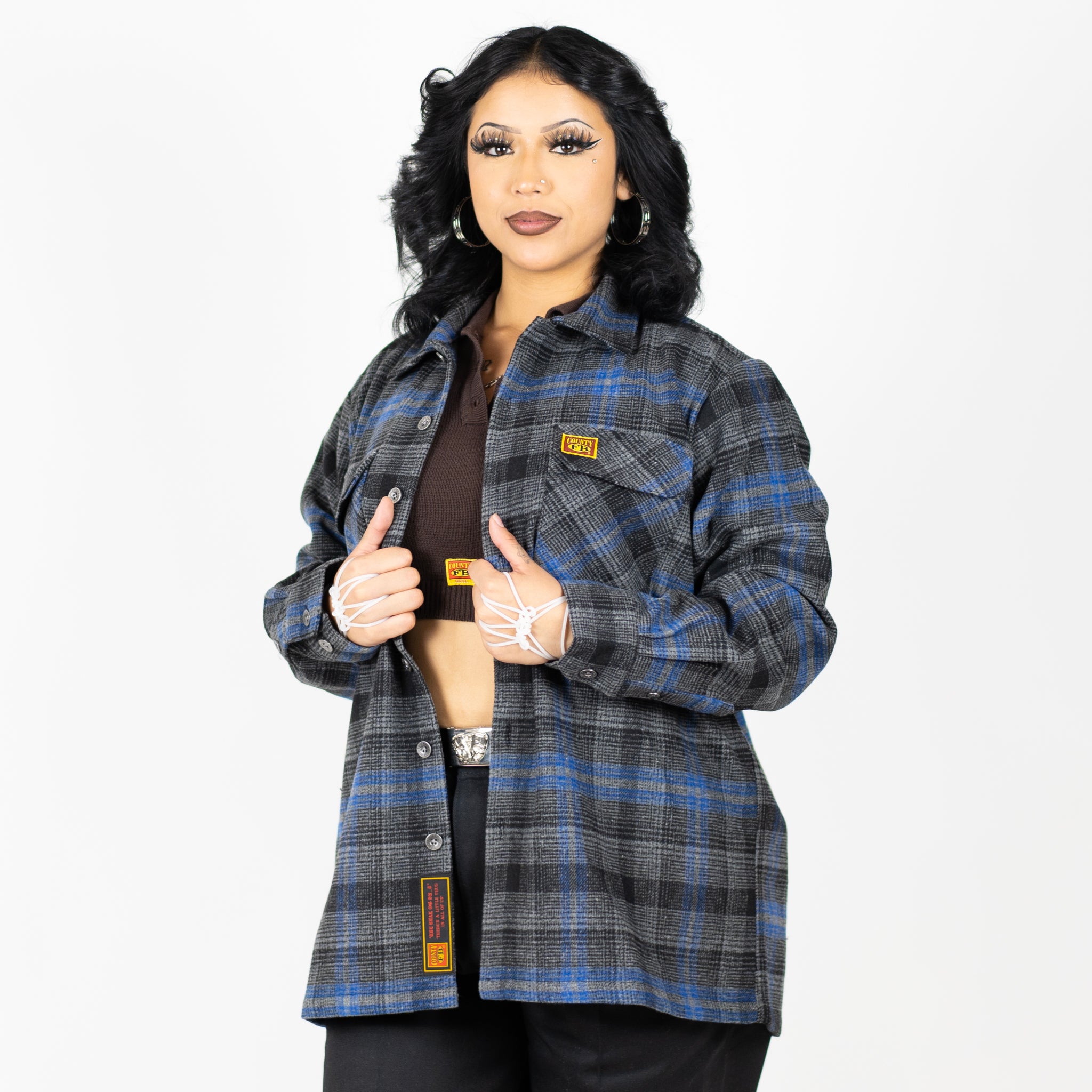 New FB County Super Heavyweight Wool Blend Long Sleeve Shirt