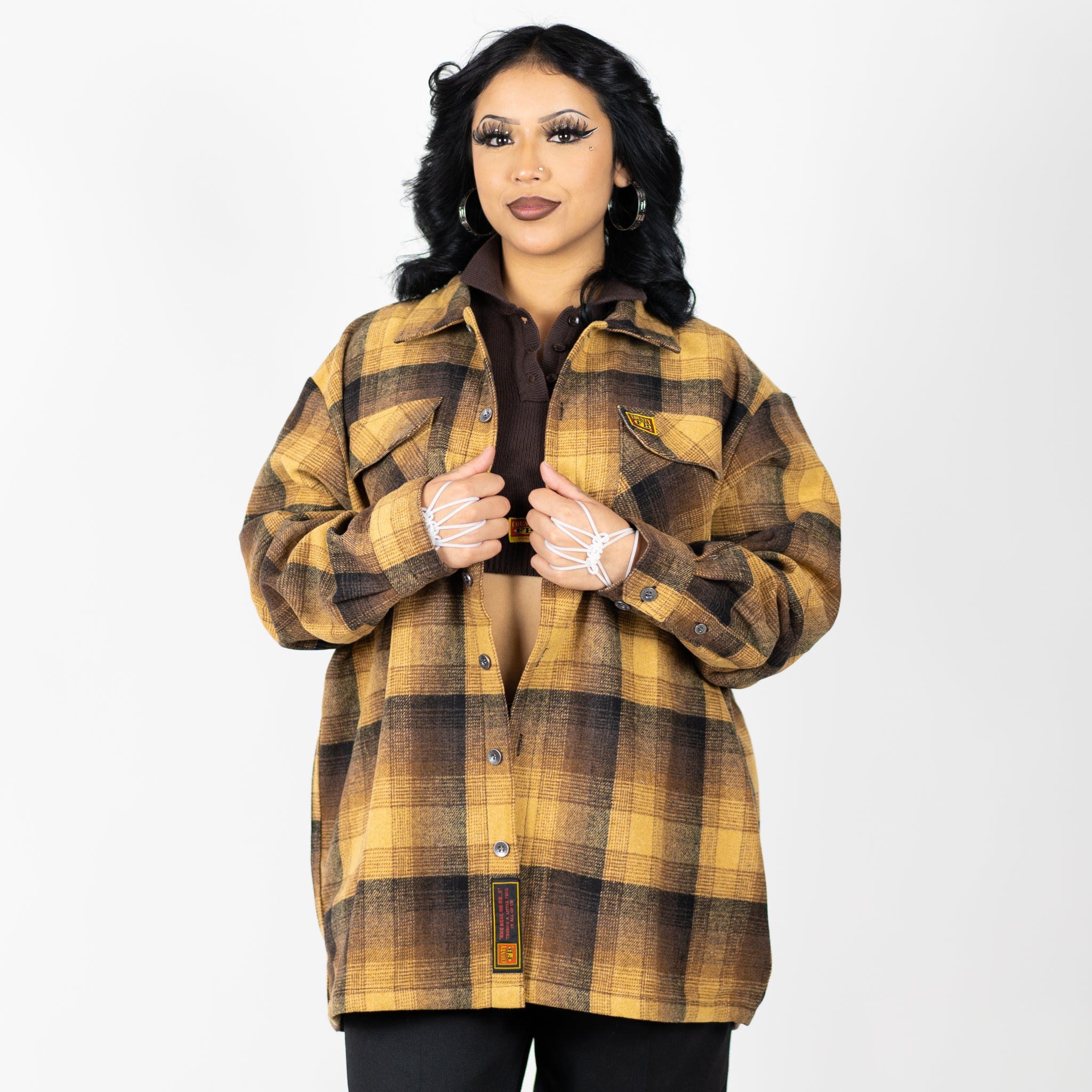 New FB County Super Heavyweight Wool Blend Long Sleeve Shirt