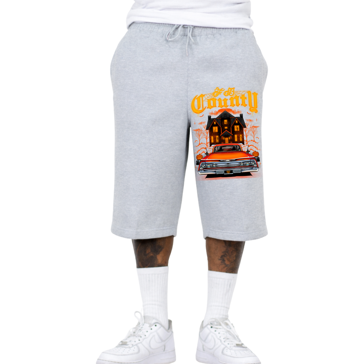 FB County Heavyweight Halloween Baggy Fleece Shorts