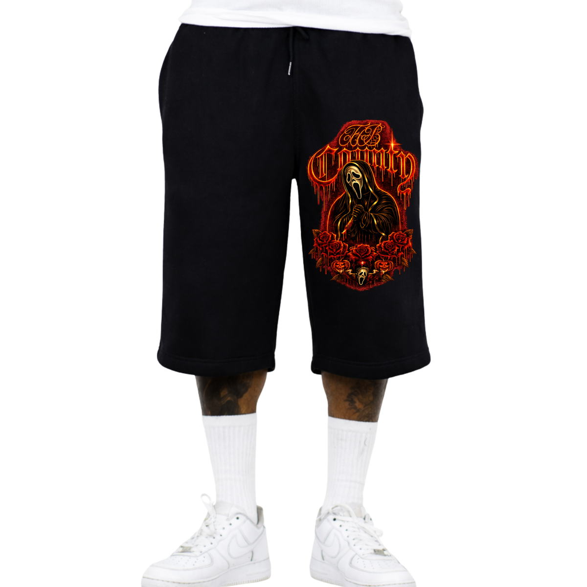 FB County Heavyweight Halloween Baggy Fleece Shorts