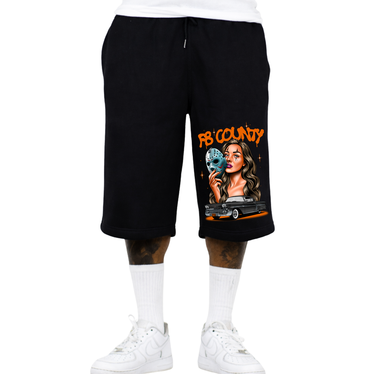 FB County Heavyweight Halloween Baggy Fleece Shorts