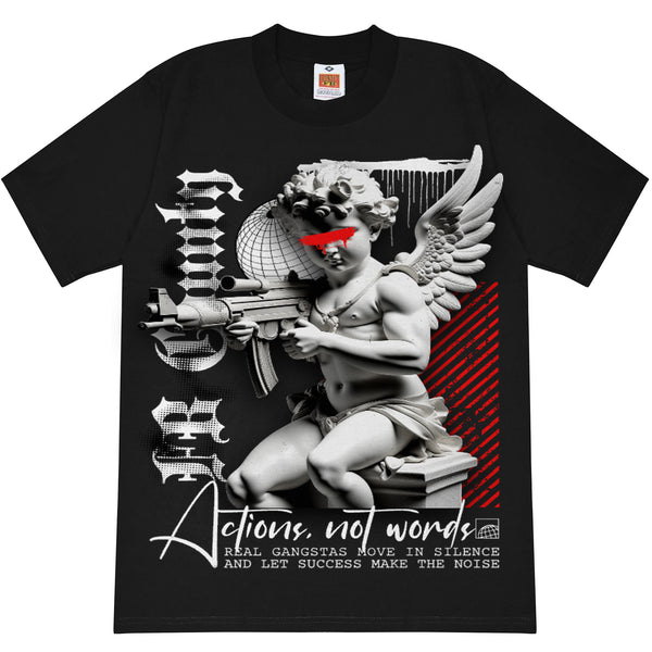 FB County Actions Not Words Heavy Hard T-Shirt