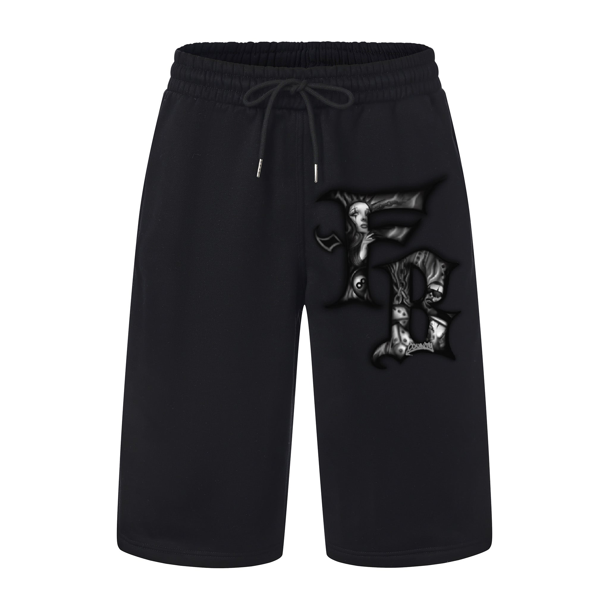 FB County Heavyweight Graphic Baggy Fleece Shorts