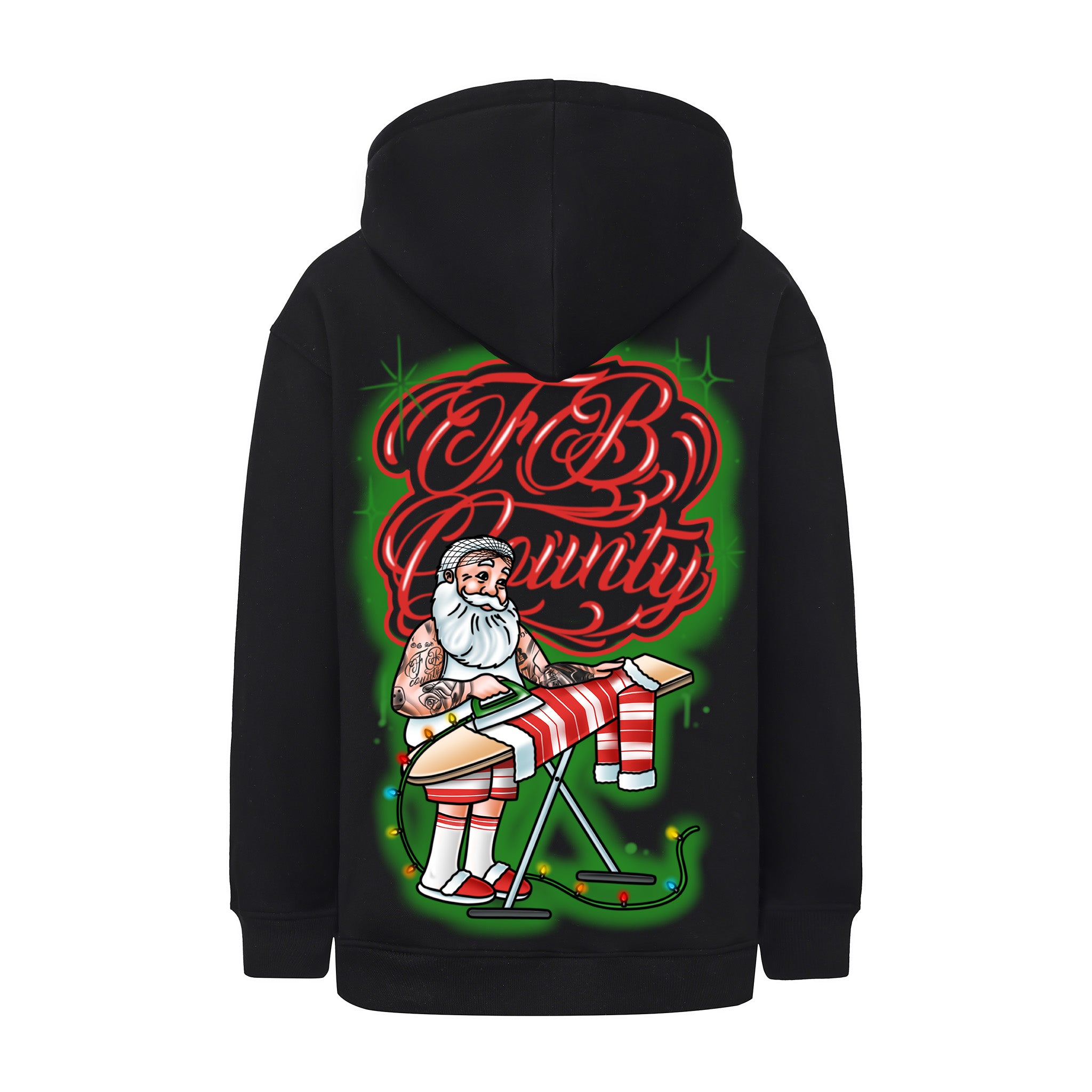 FB County Heavyweight Oversized Christmas Graphic Pullover Hoodies