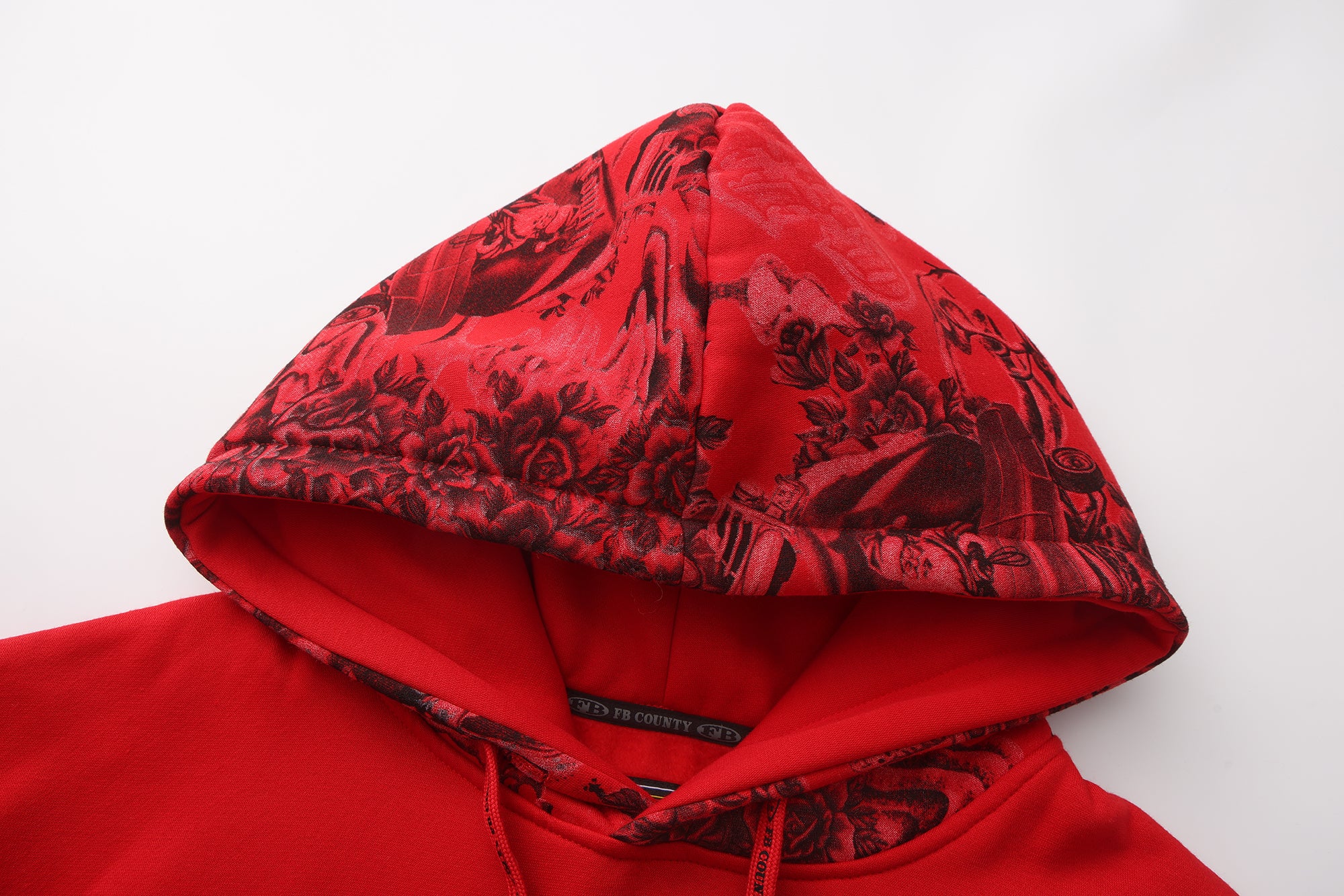 FB County Red Santa'd Up Hoodie