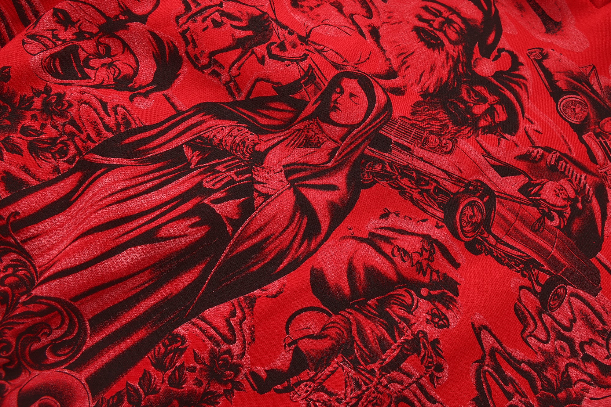 FB County Red Santa'd Up Hoodie