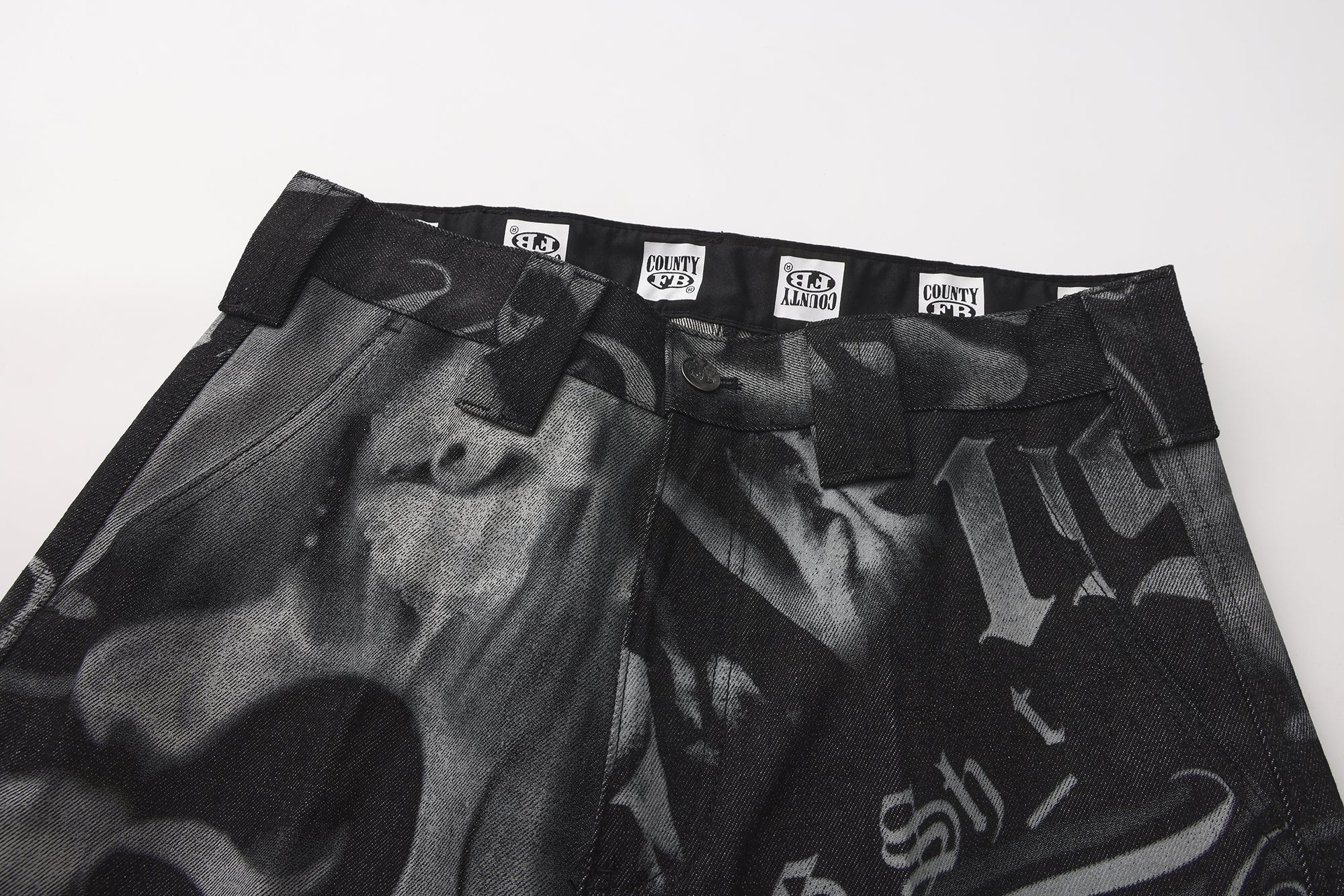 FB County Tatted Up Hard Denim Pants