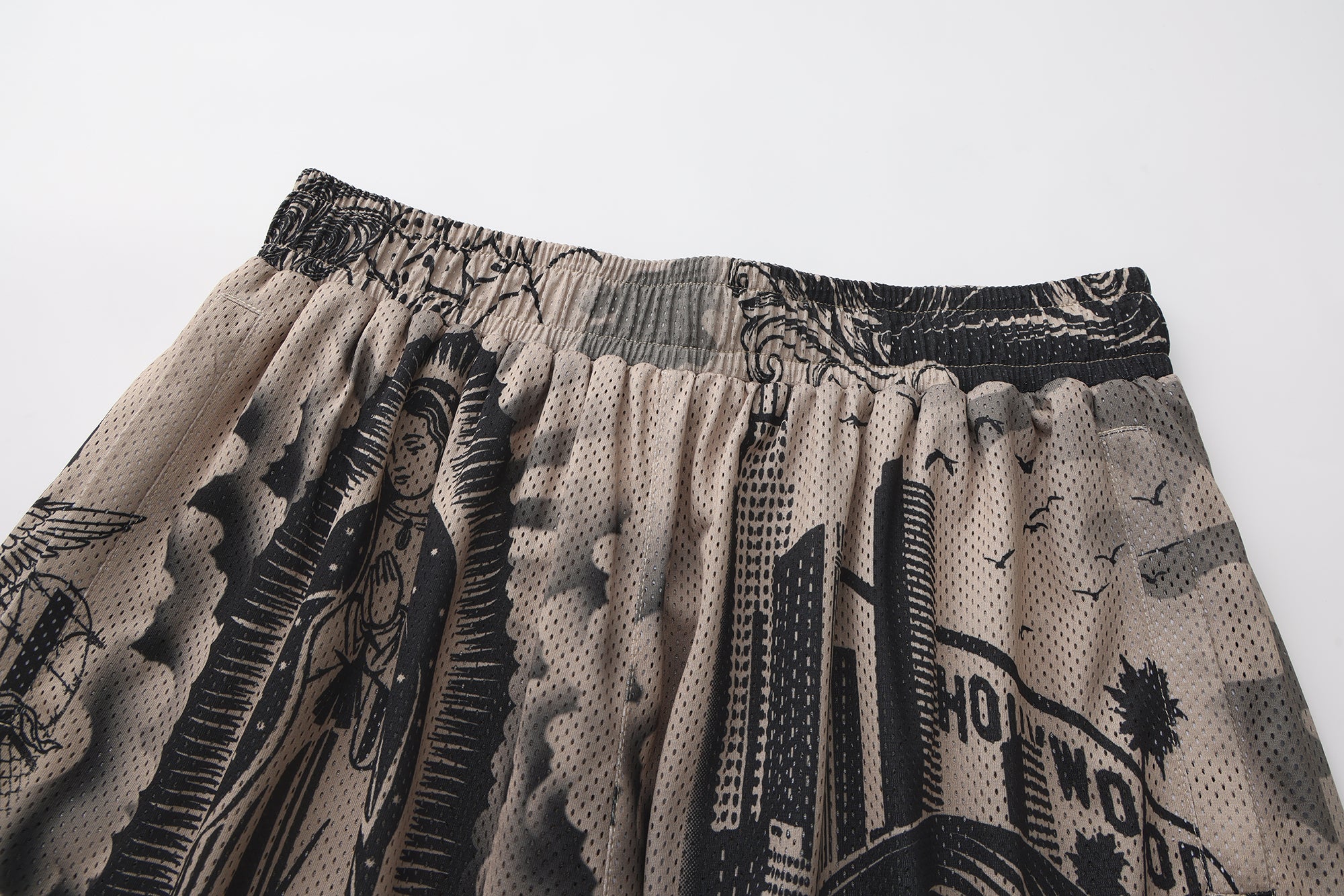 FB County Graffiti Mesh Shorts