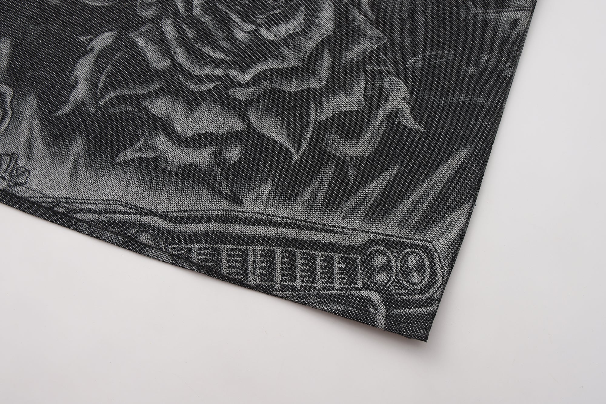 FB County Inked Up Hard Denim Short Sleeve Zip Shirt